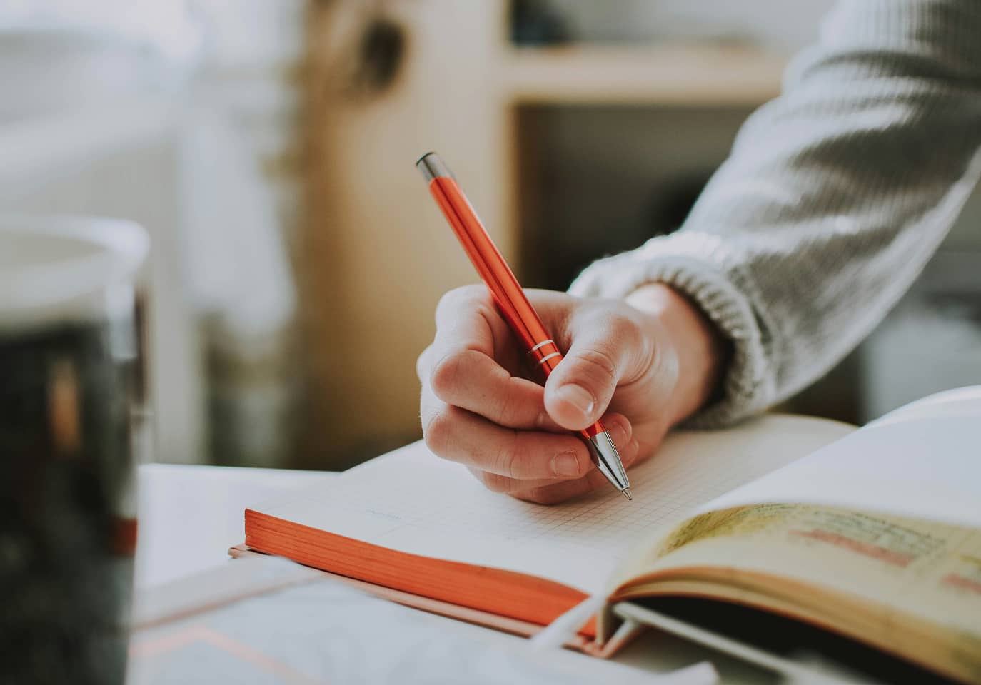 Student writing