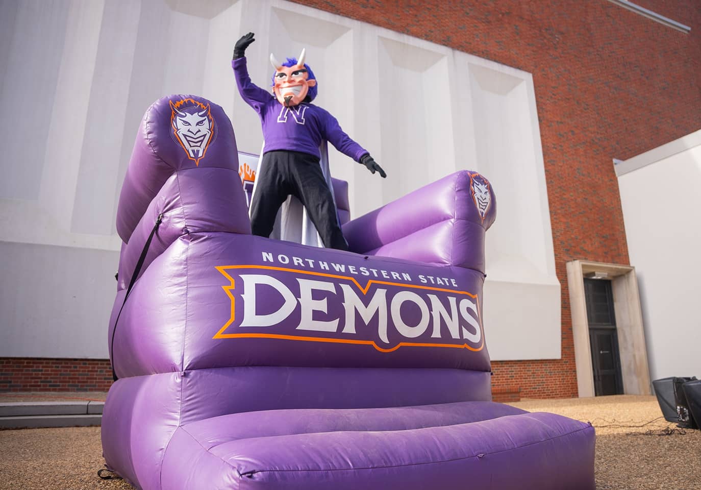 Vic the Demon on the Inflatable Chair