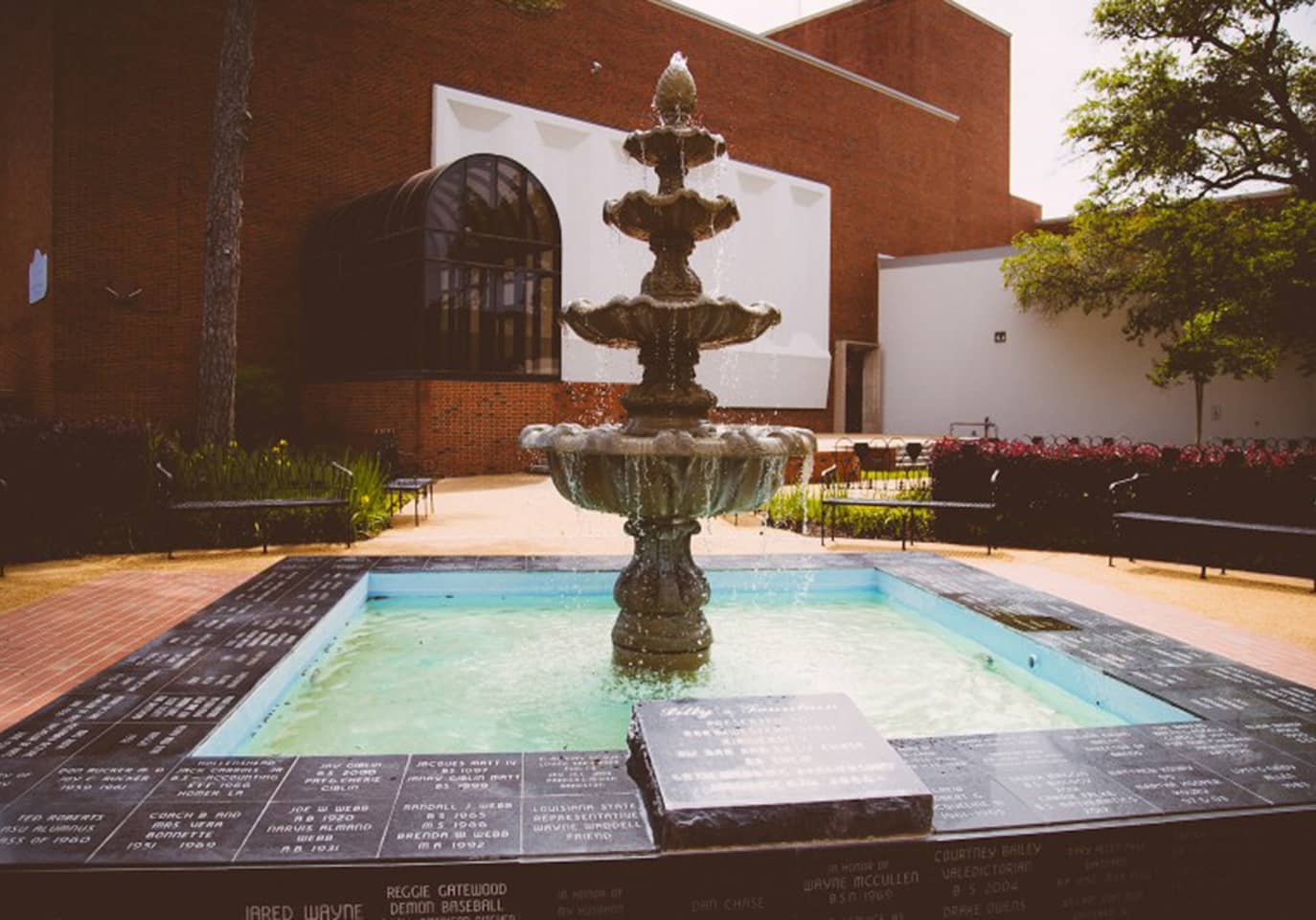 Fountain in Alumni Courtyard