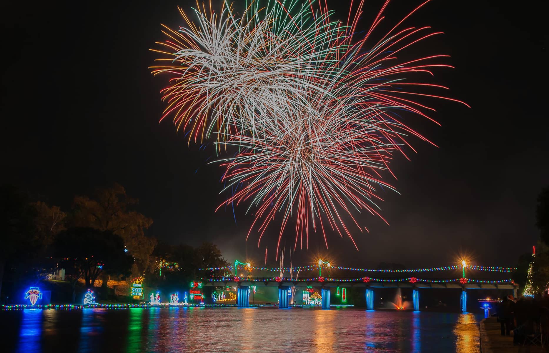 Fireworks over Cane River