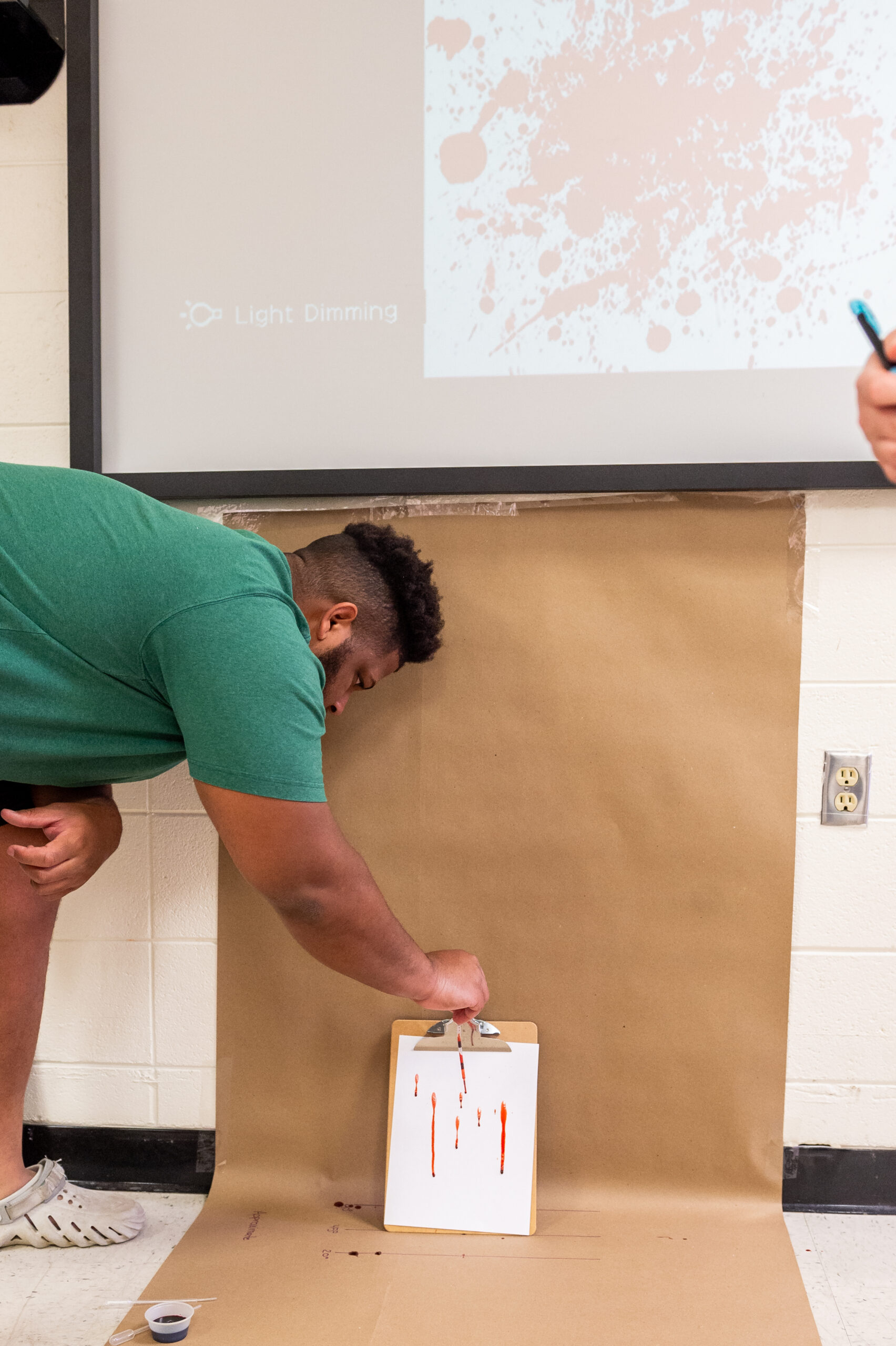 NSU student participates in Criminal Justice lab