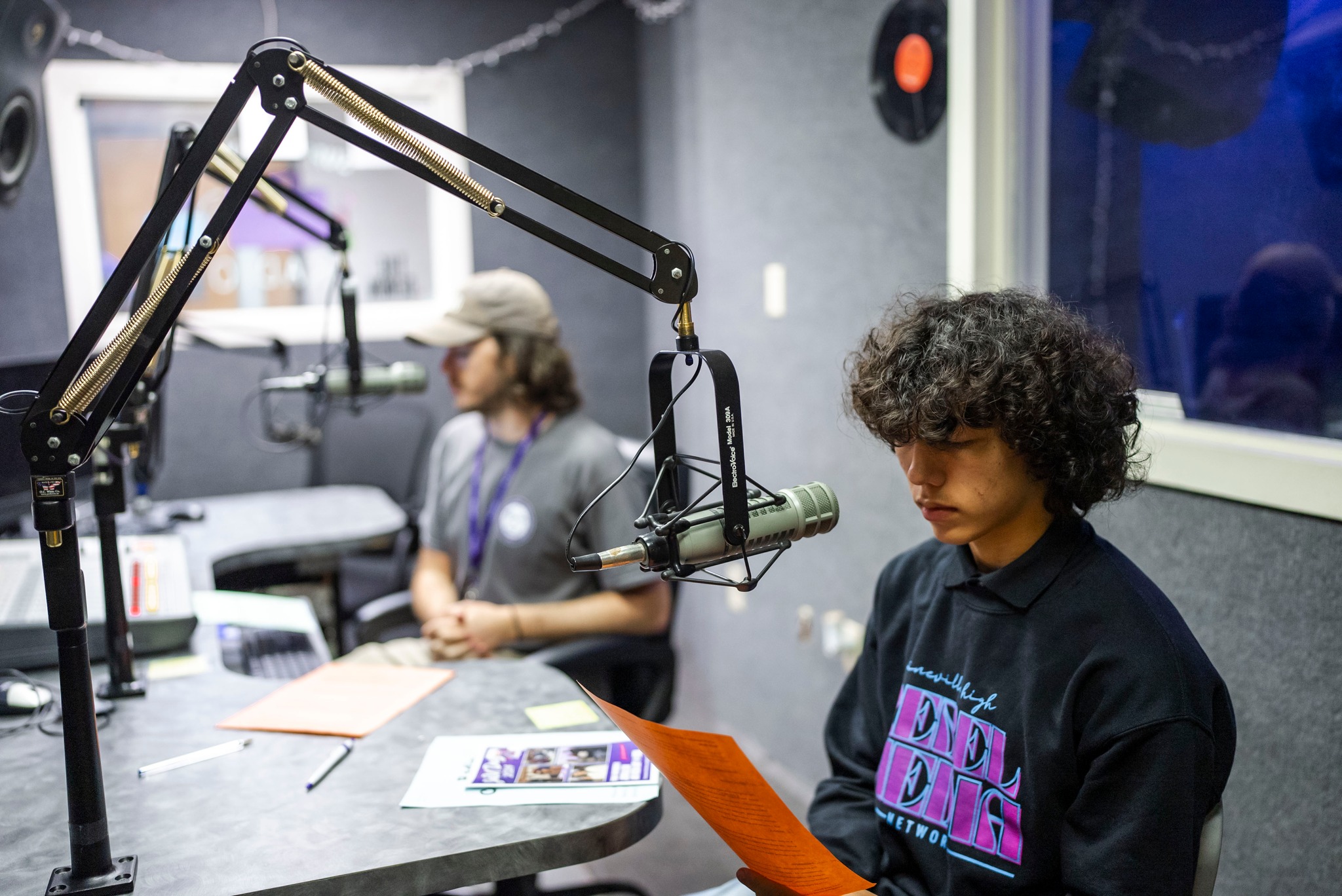 NSU students produce podcasts in the radio station on campus