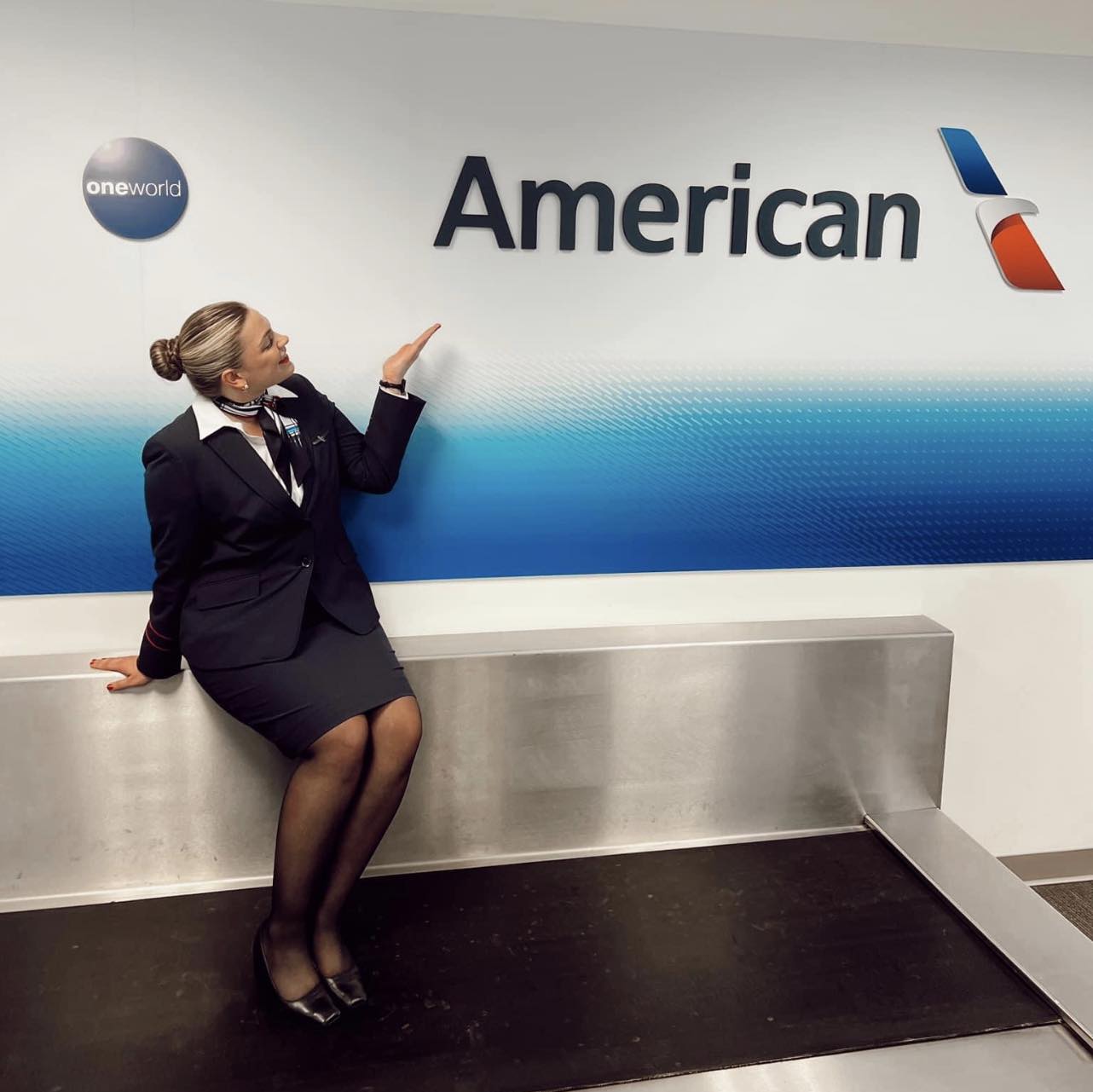 NSU Alumnae as a flight attendant