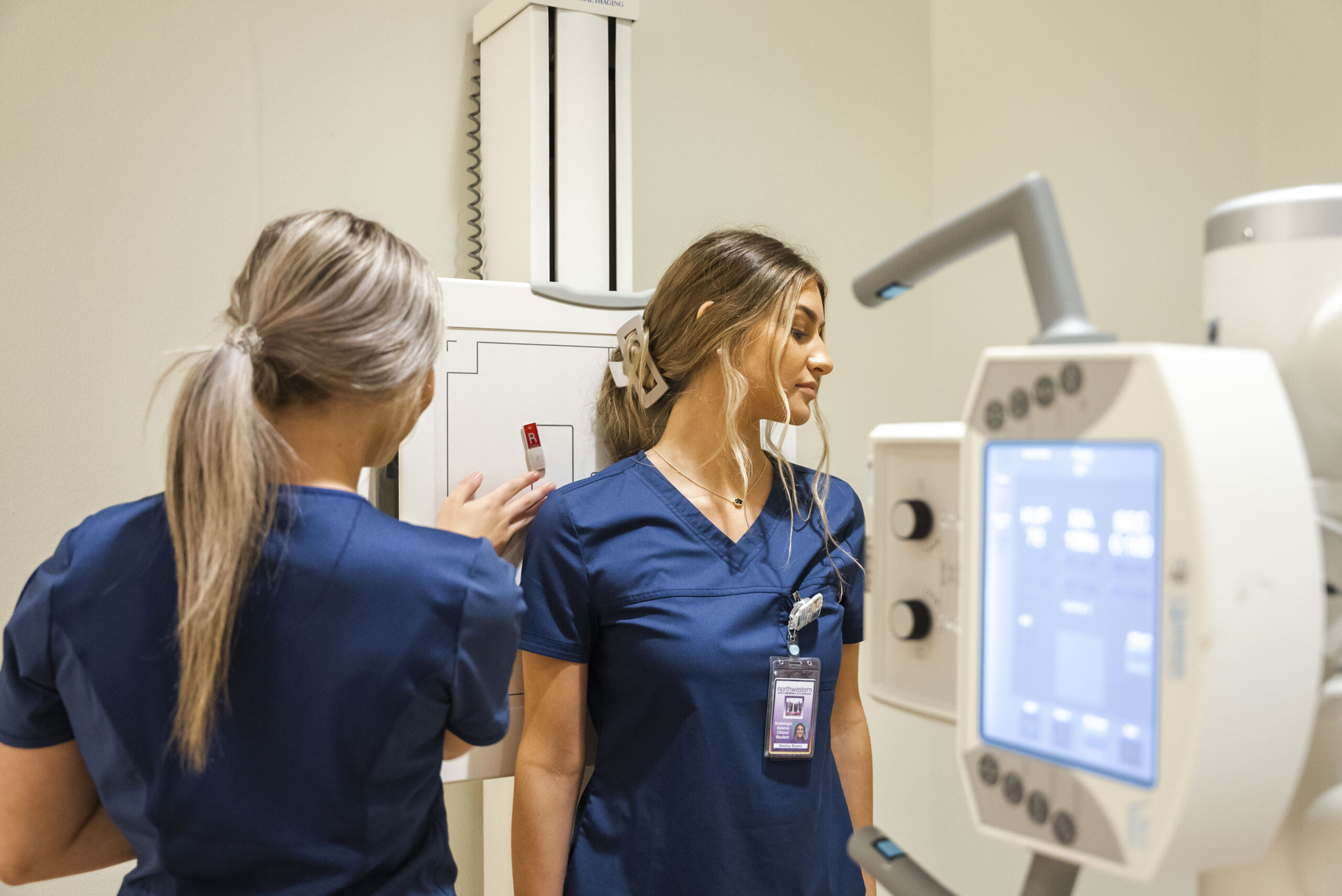 Students gain hands-on experience in x-ray scans