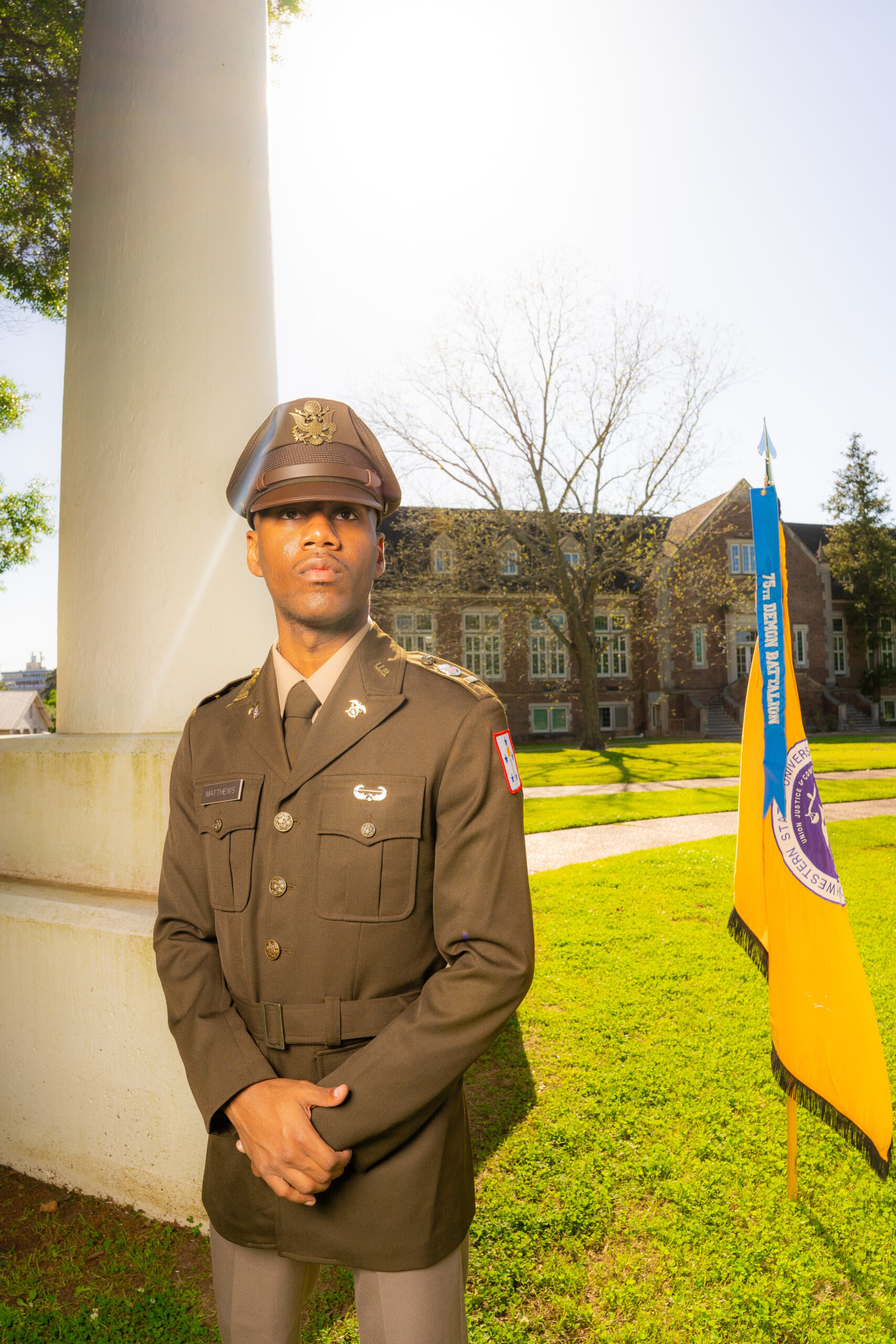 Caiden Matthews, NSU student and ROTC cadet