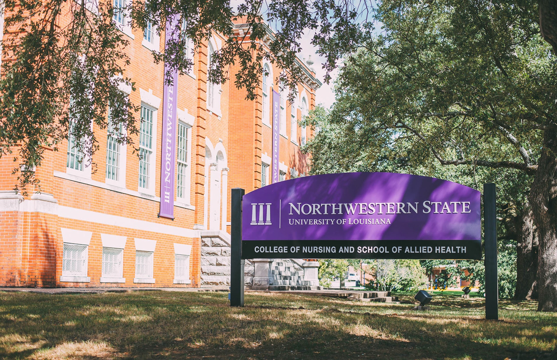 Northwestern State Nursing signage at Shreveport Campus