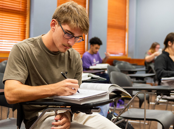NSU student studying Accounting