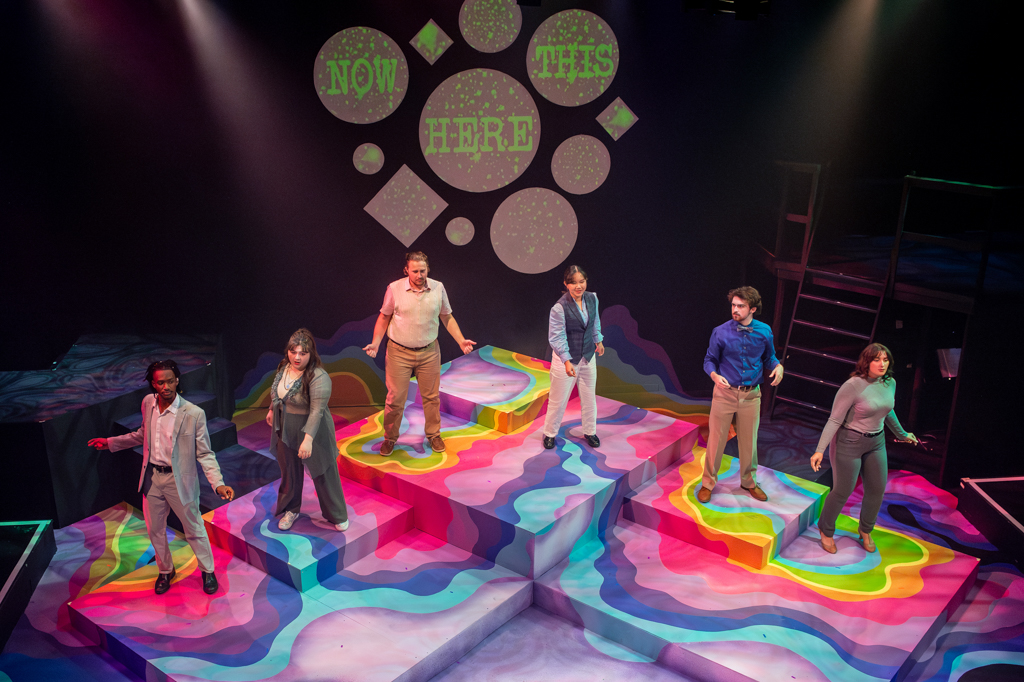 NSU Theatre students perform in a campus theatre