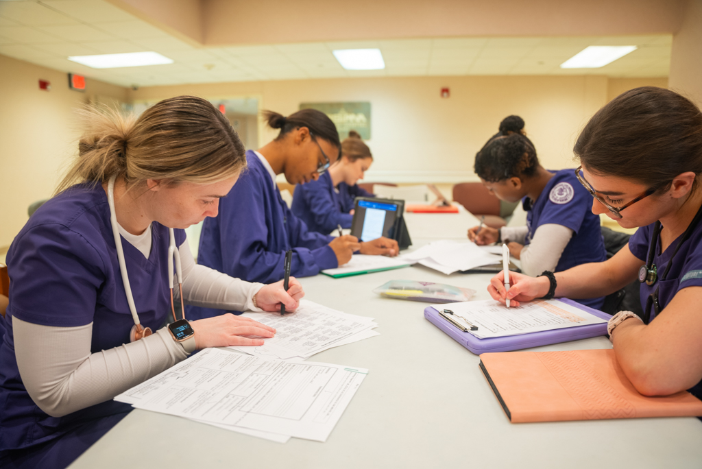 NSU Nursing students gaining hands-on learning experiences