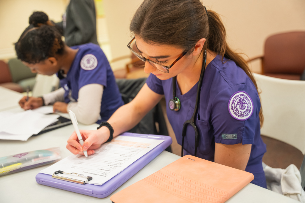 NSU Nursing students gaining hands-on learning experiences