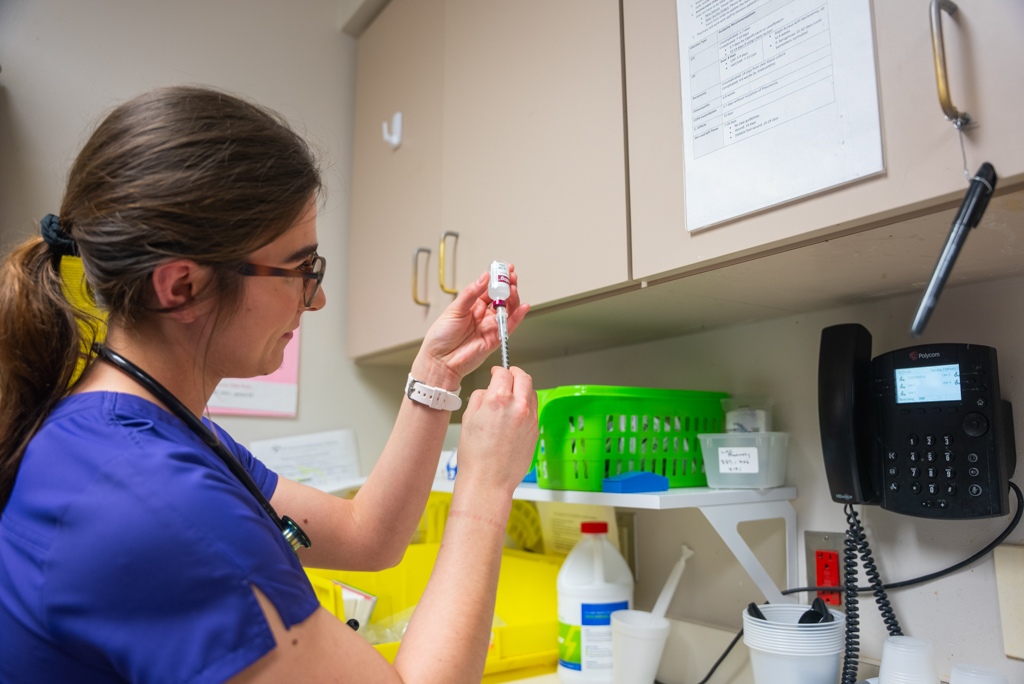 NSU Nursing students gaining hands-on experience