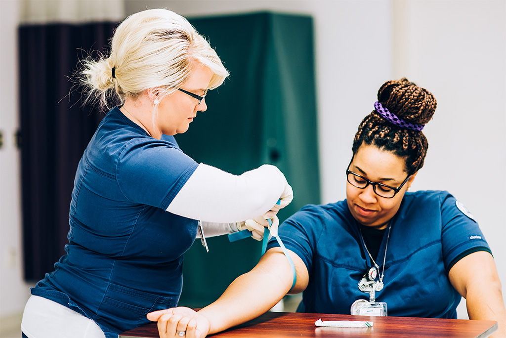 NSU students gaining real-world experience in nursing and allied health.