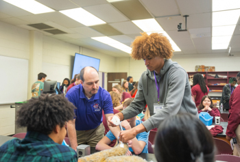 Students learn at STEM Day at NSU.