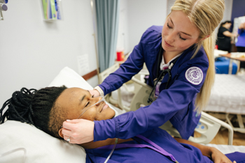 NSU Nursing students gaining real-world experience in a hospital