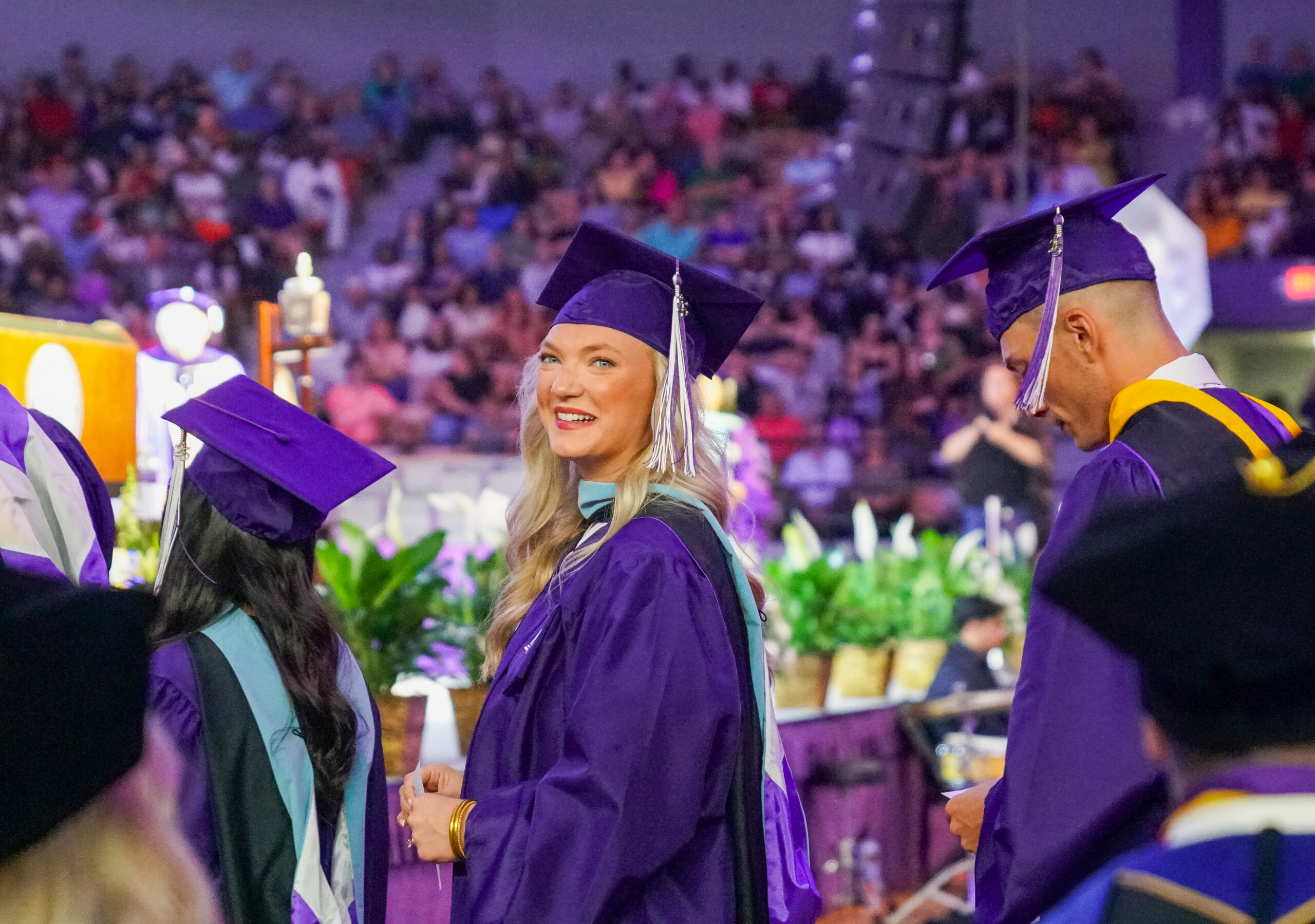 NSU graduate at commencement
