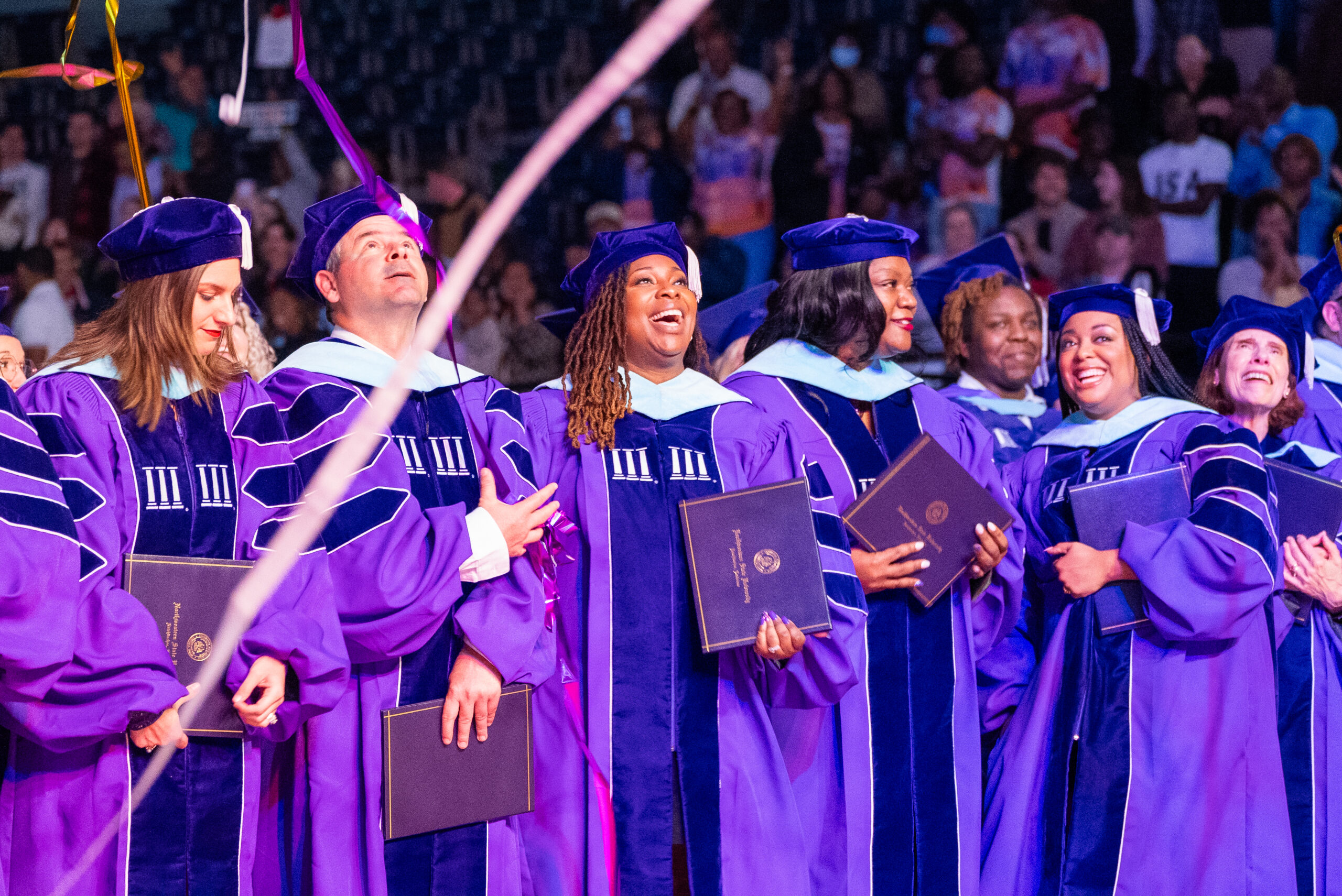 Doctoral Graduates celebrate at commencement