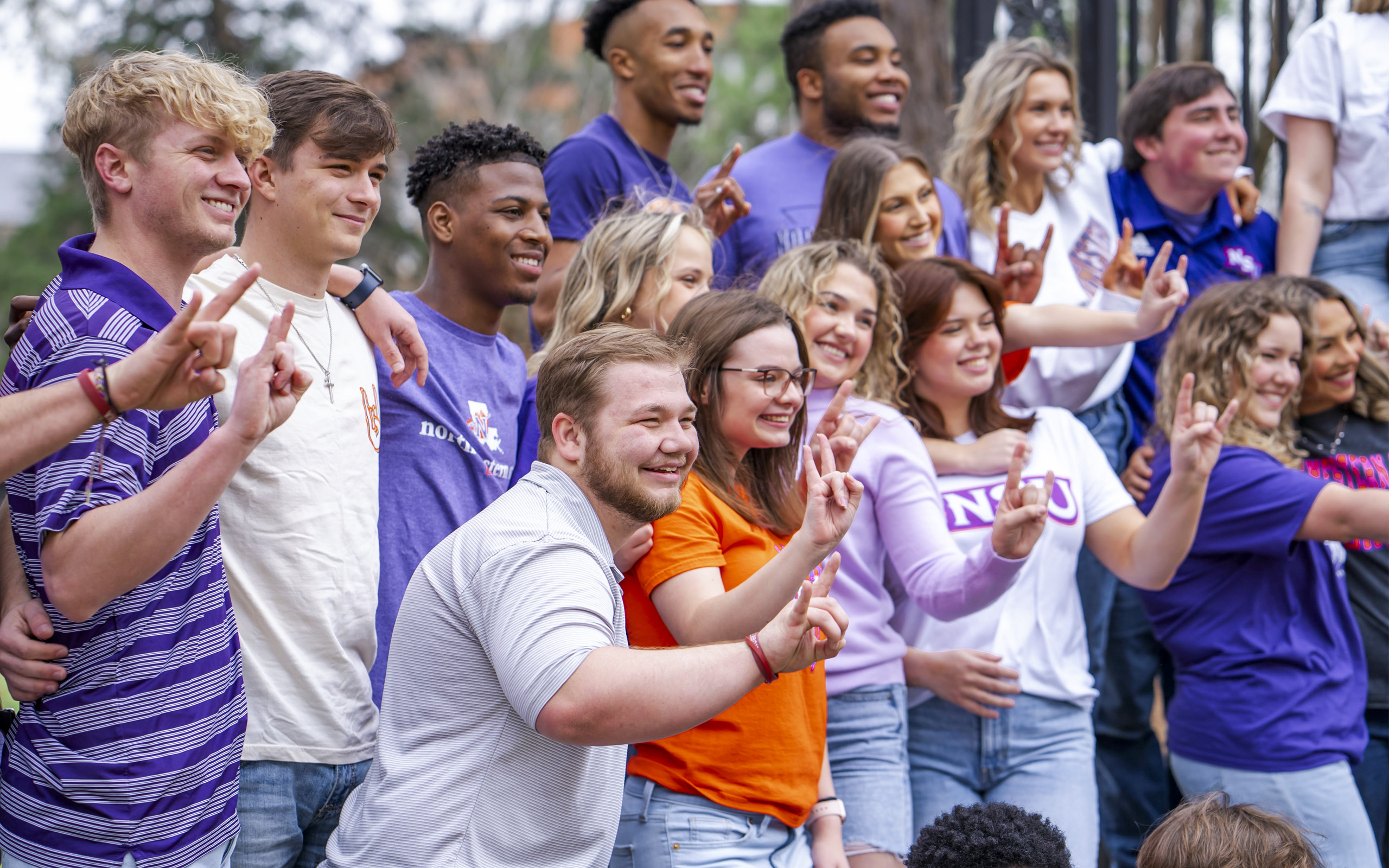 NSU Students at The Columns - How to Apply to NSU