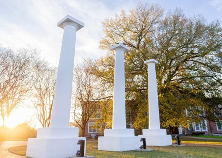 Bullard Columns at NSU at Sunrise