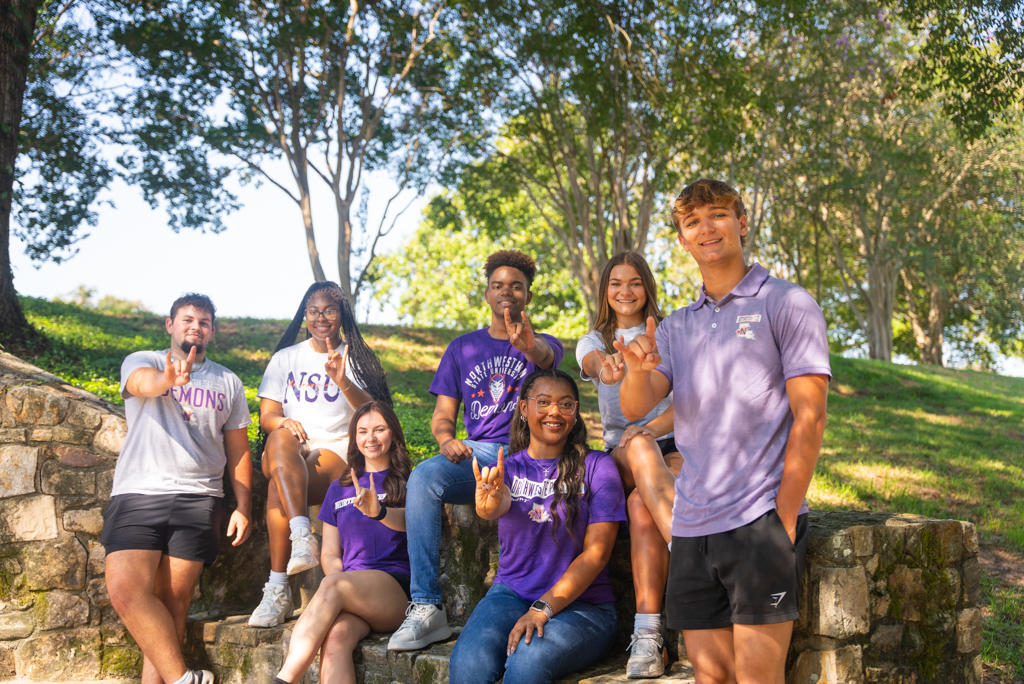 NSU Student Ambassadors pose for a photo
