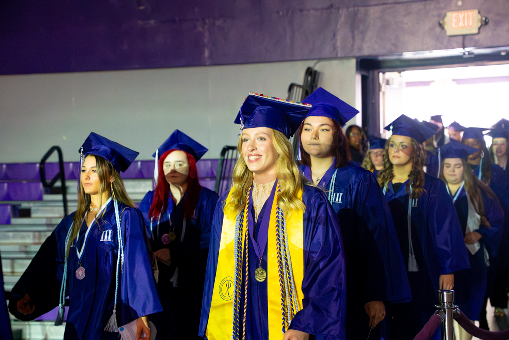 NSU graduates enter Prather Coliseum for commencement ceremony