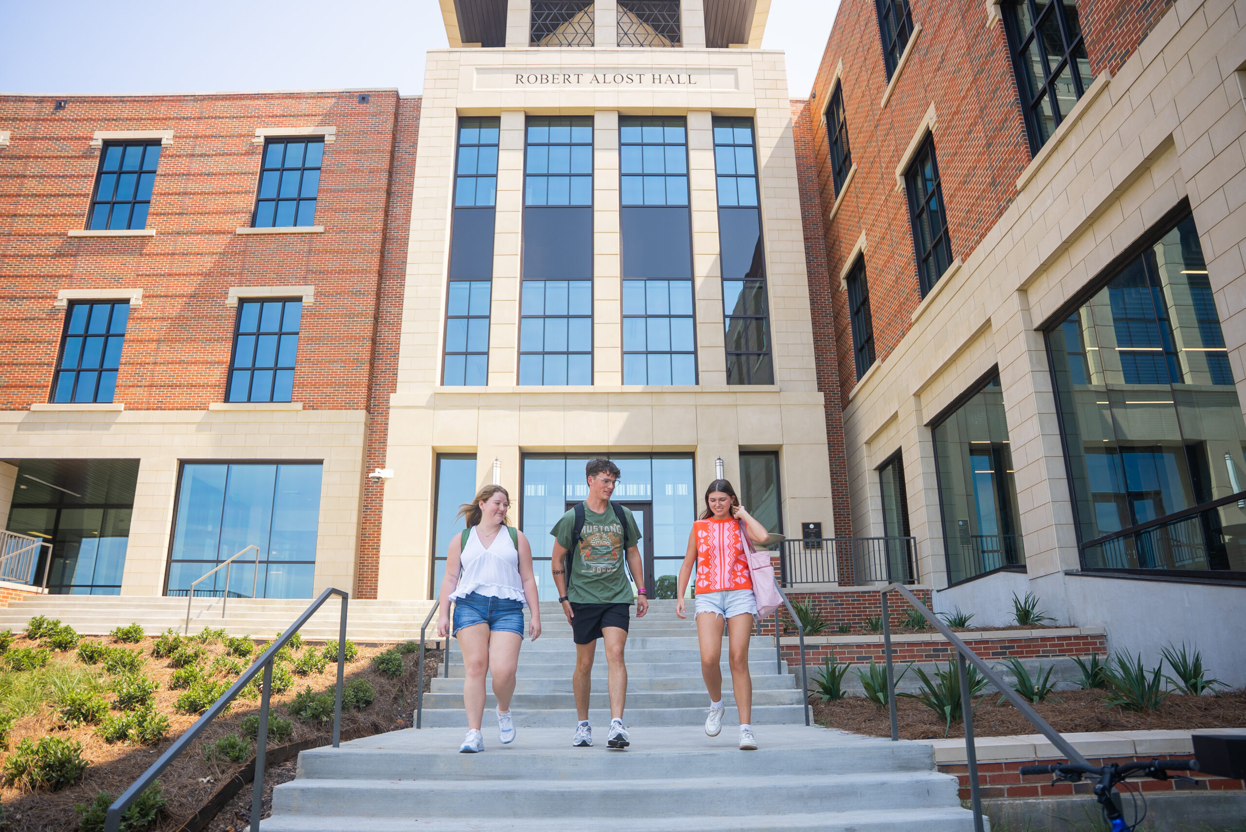 students walking at alost