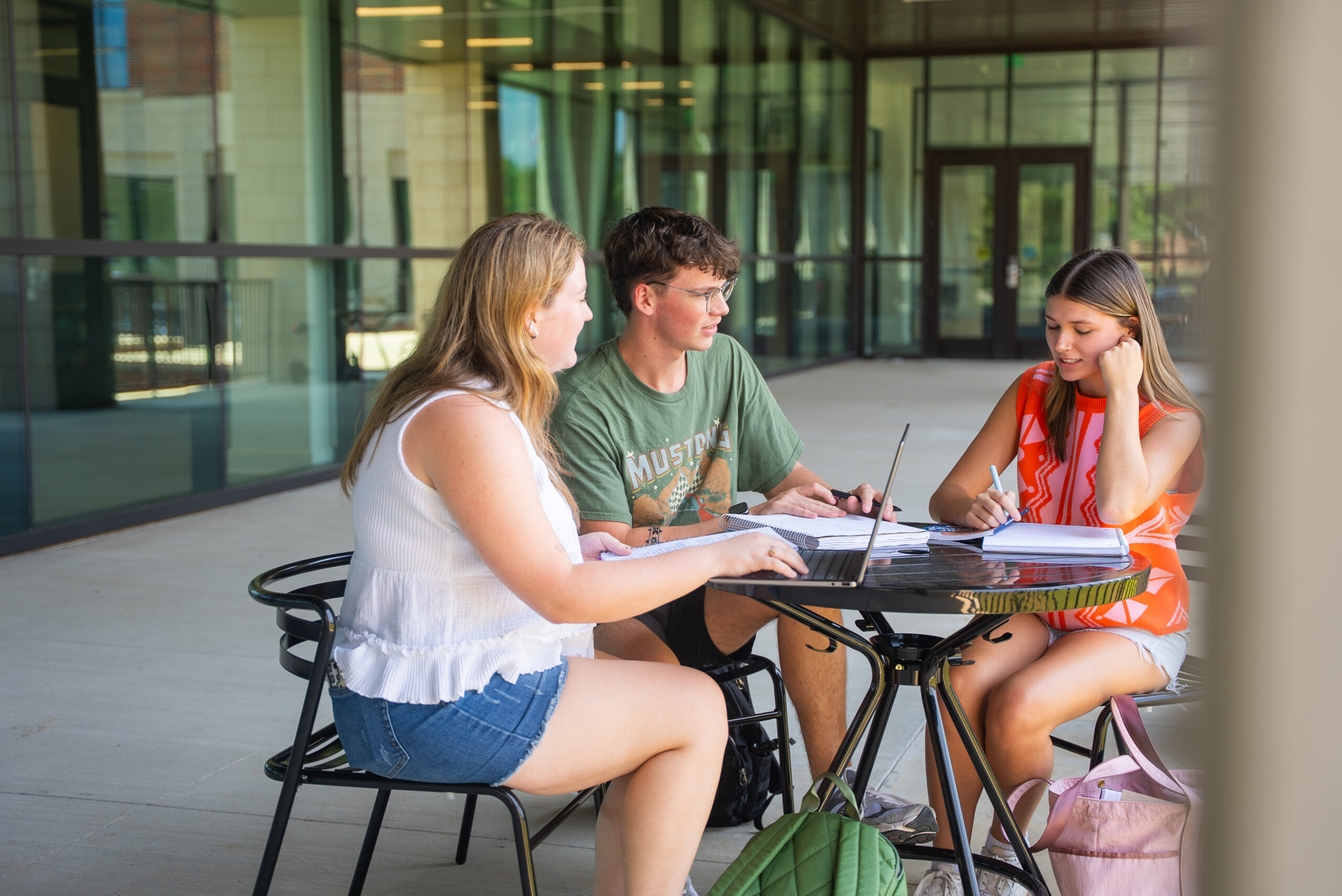 students studying at Alost Hall