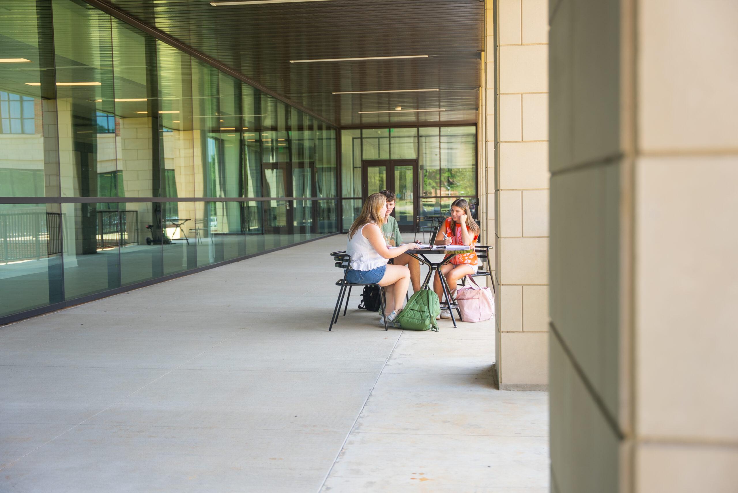 students studying at Alost Hall