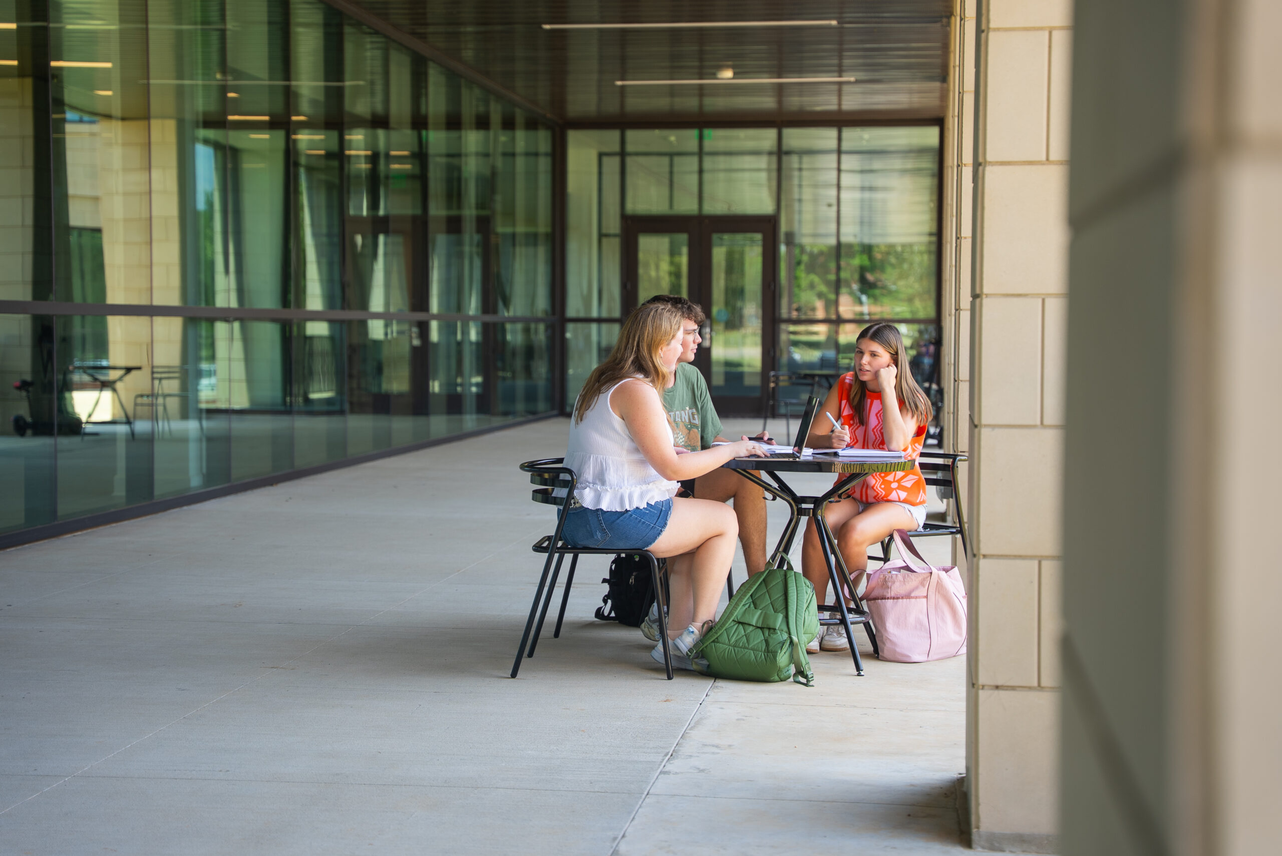 students studying at Alost Hall