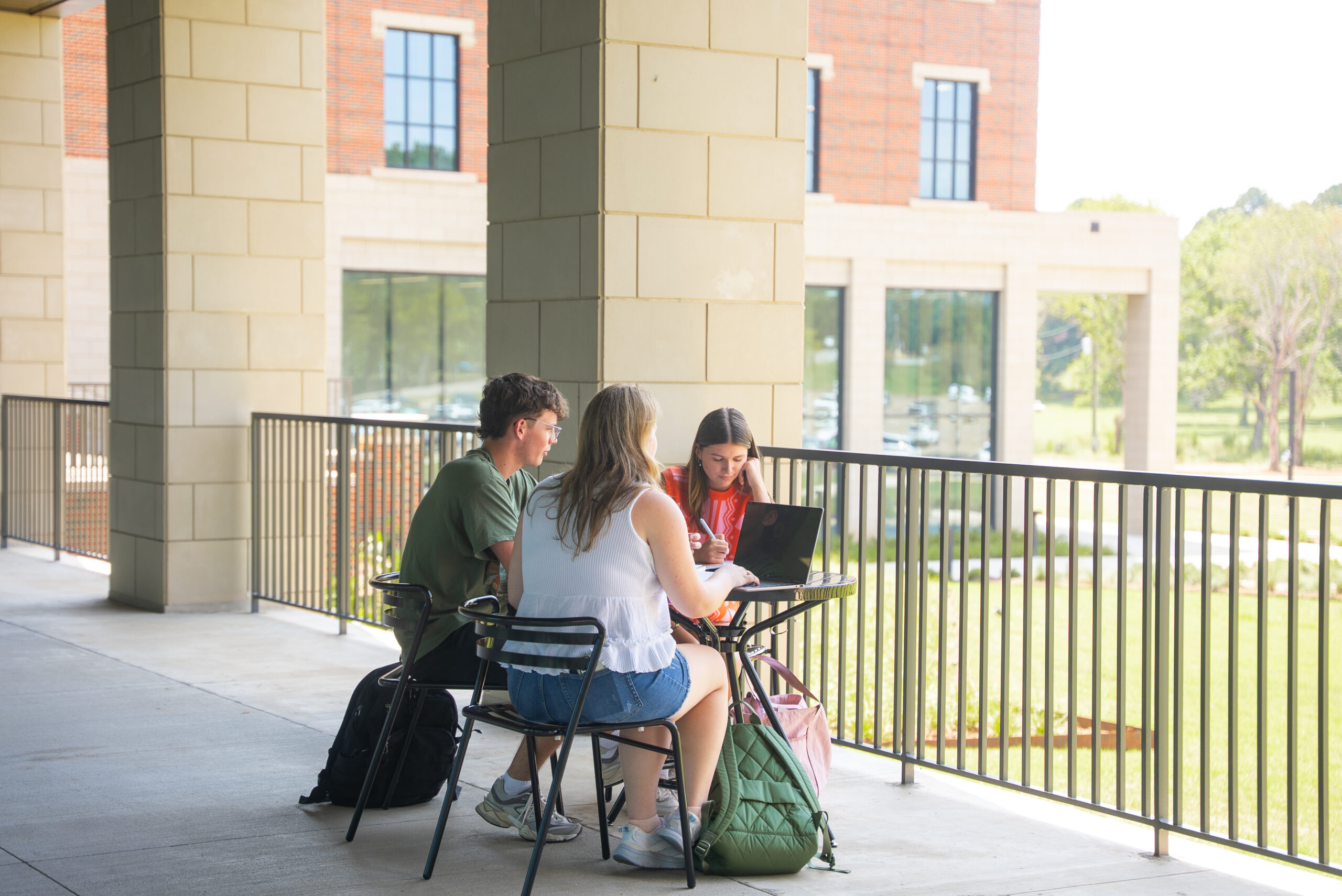 students studying at Alost Hall