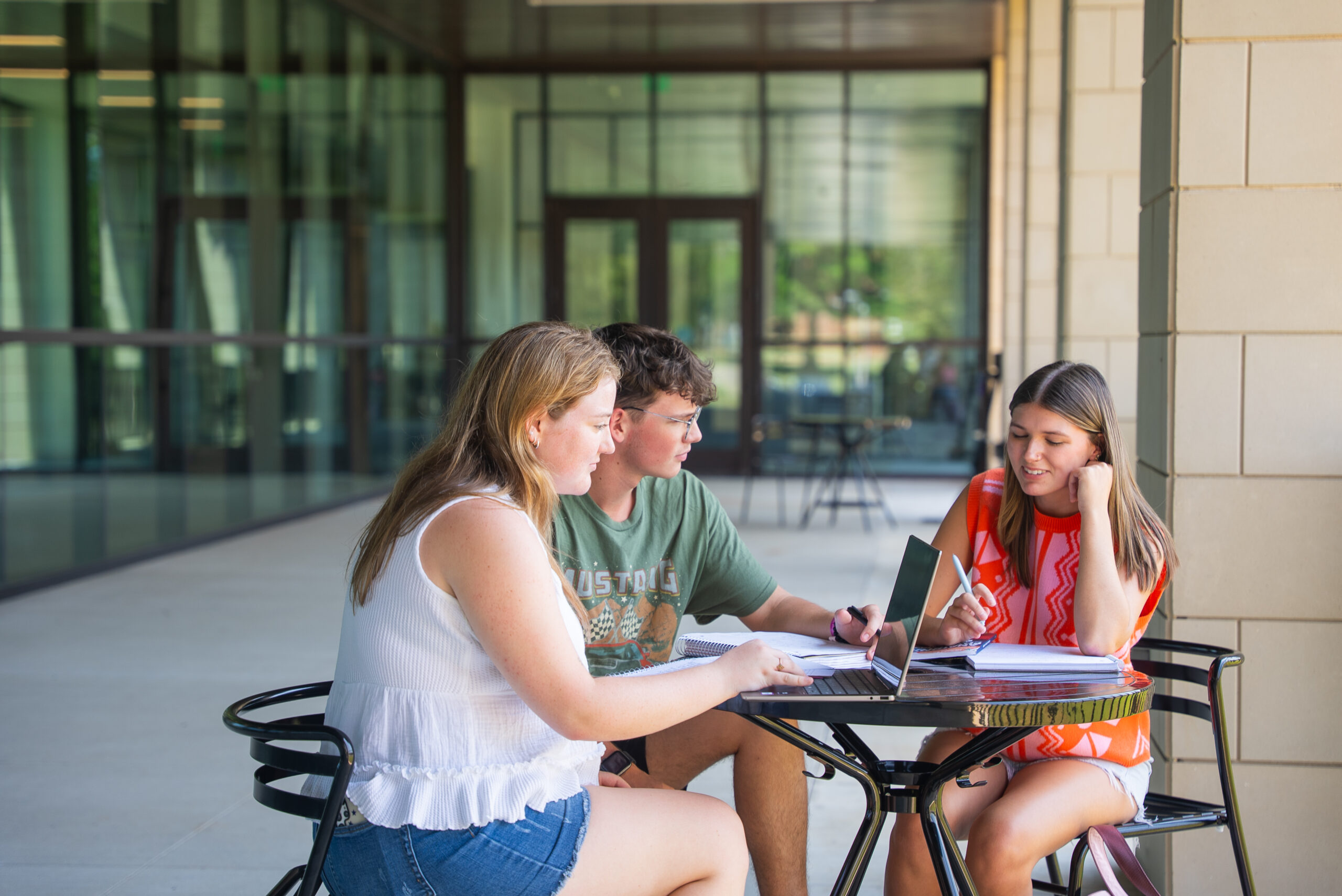 students studying at Alost Hall