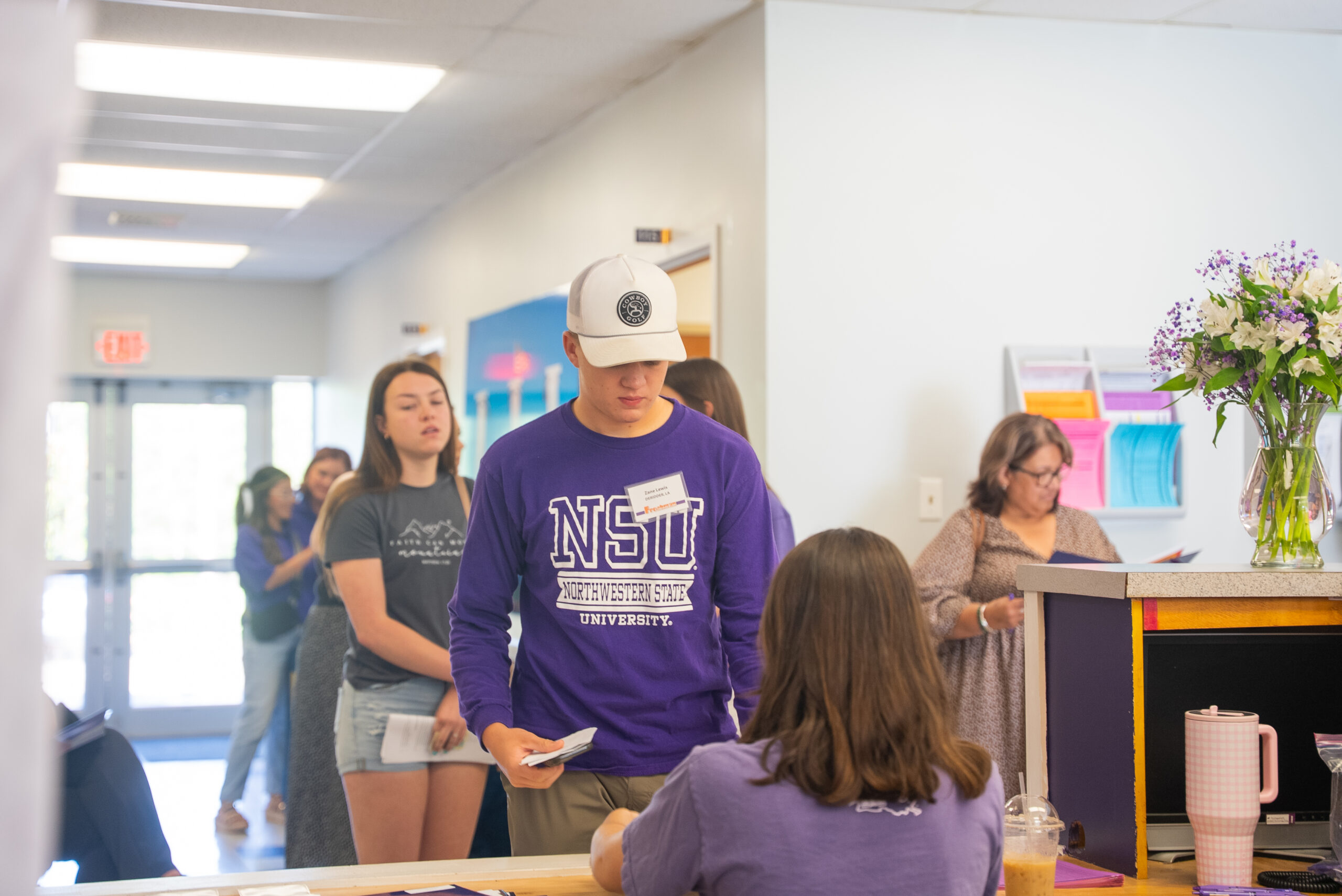 students at Leesville Campus