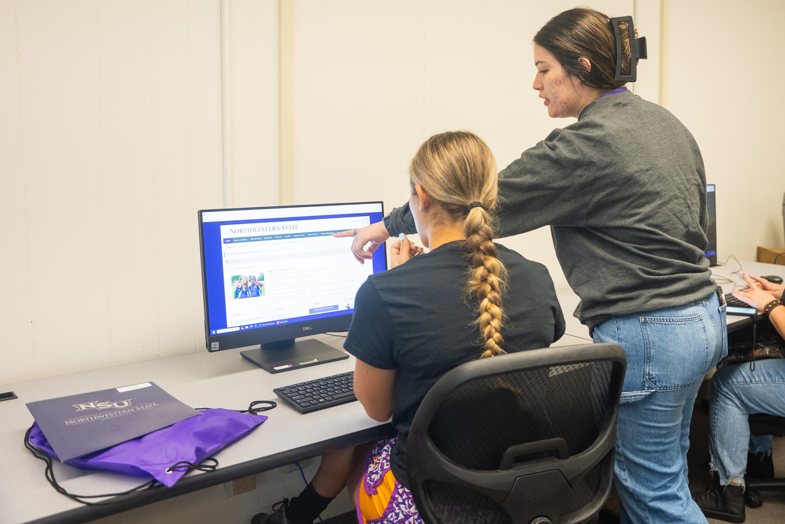 students at Leesville Campus