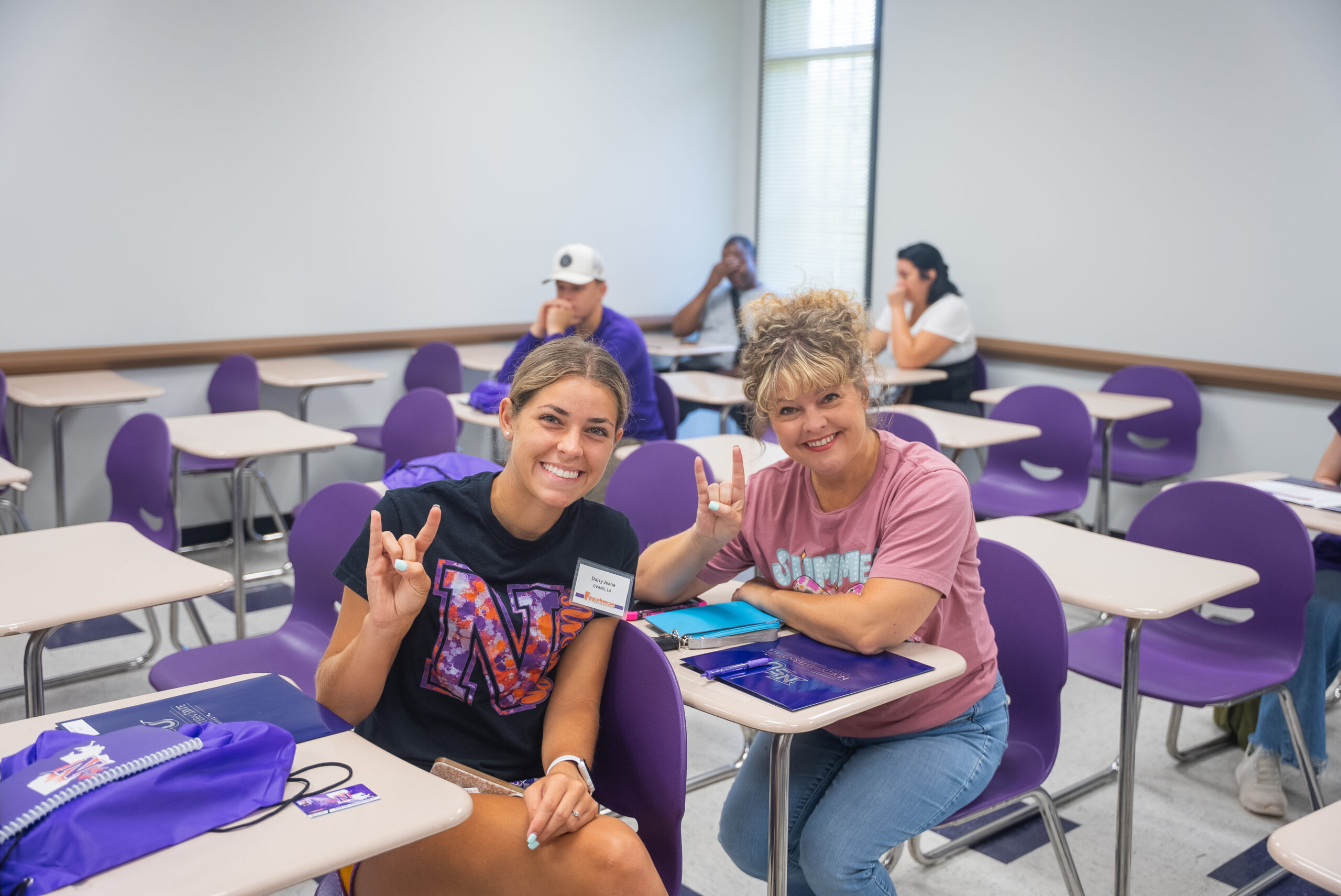students at Leesville Campus