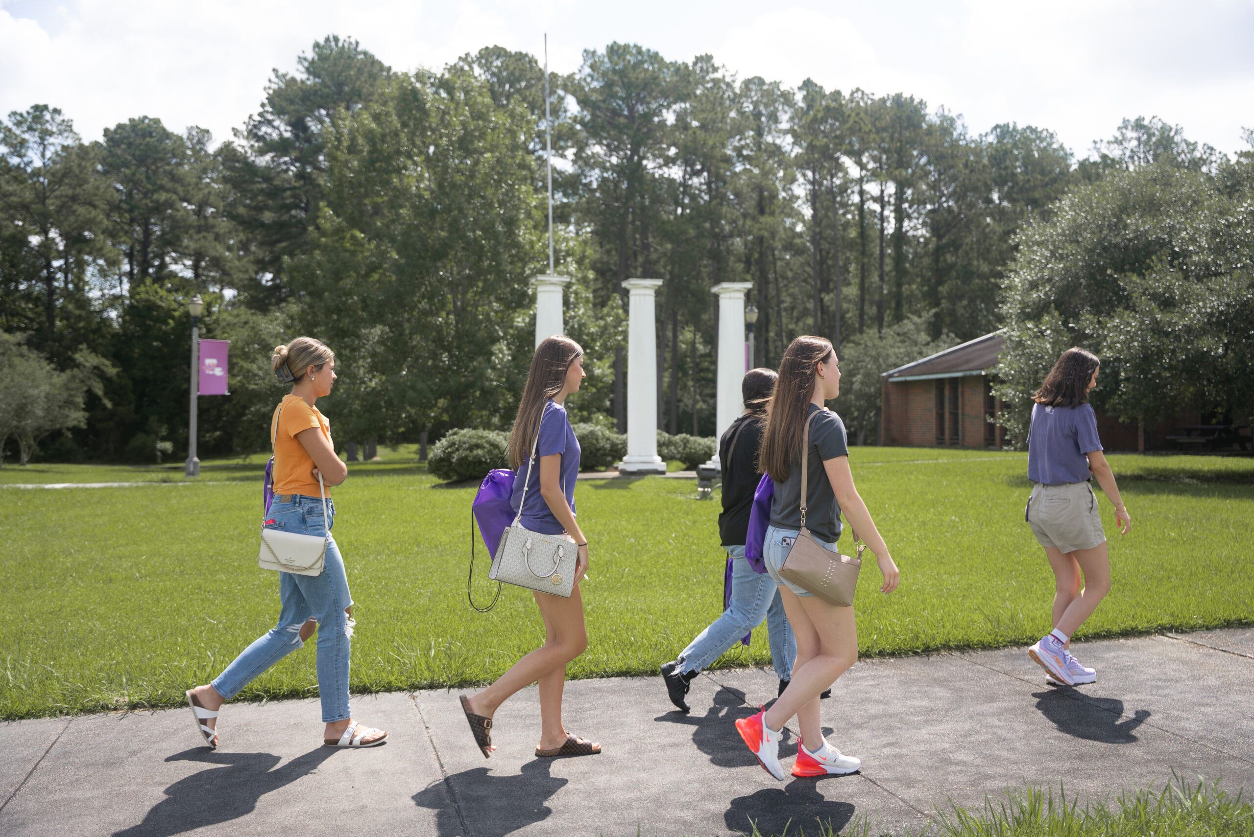 students at Leesville Campus