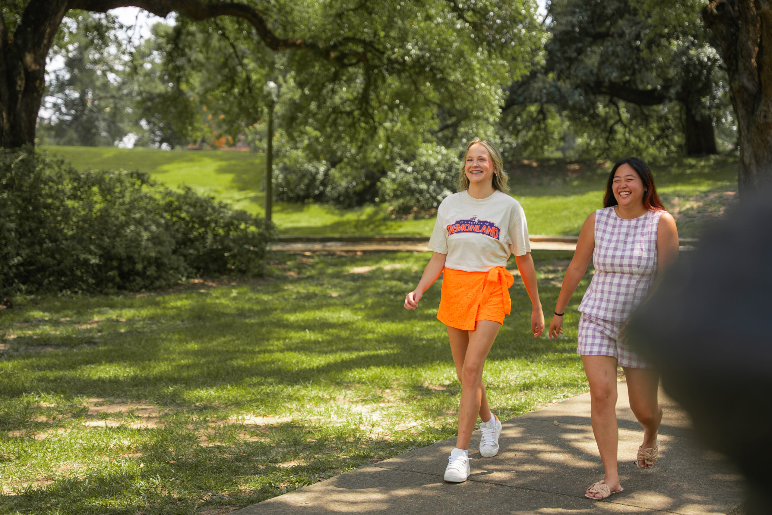 students posed on NSU's campus