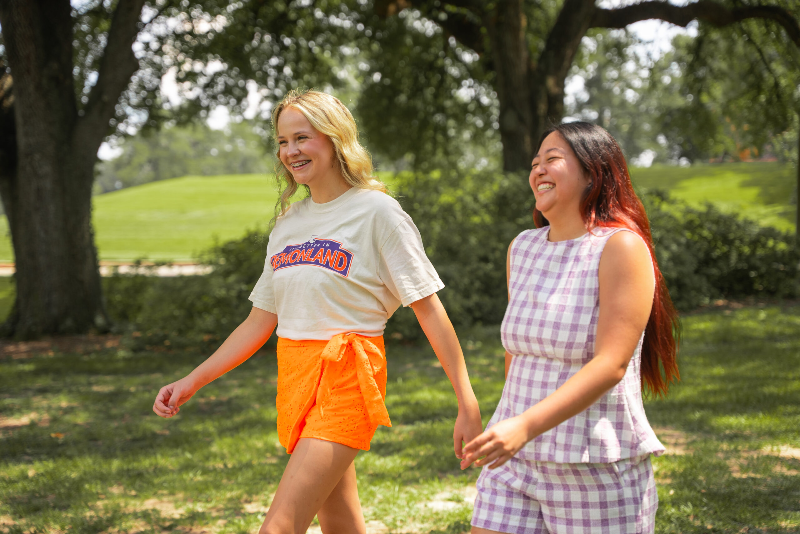 students posed on NSU's campus