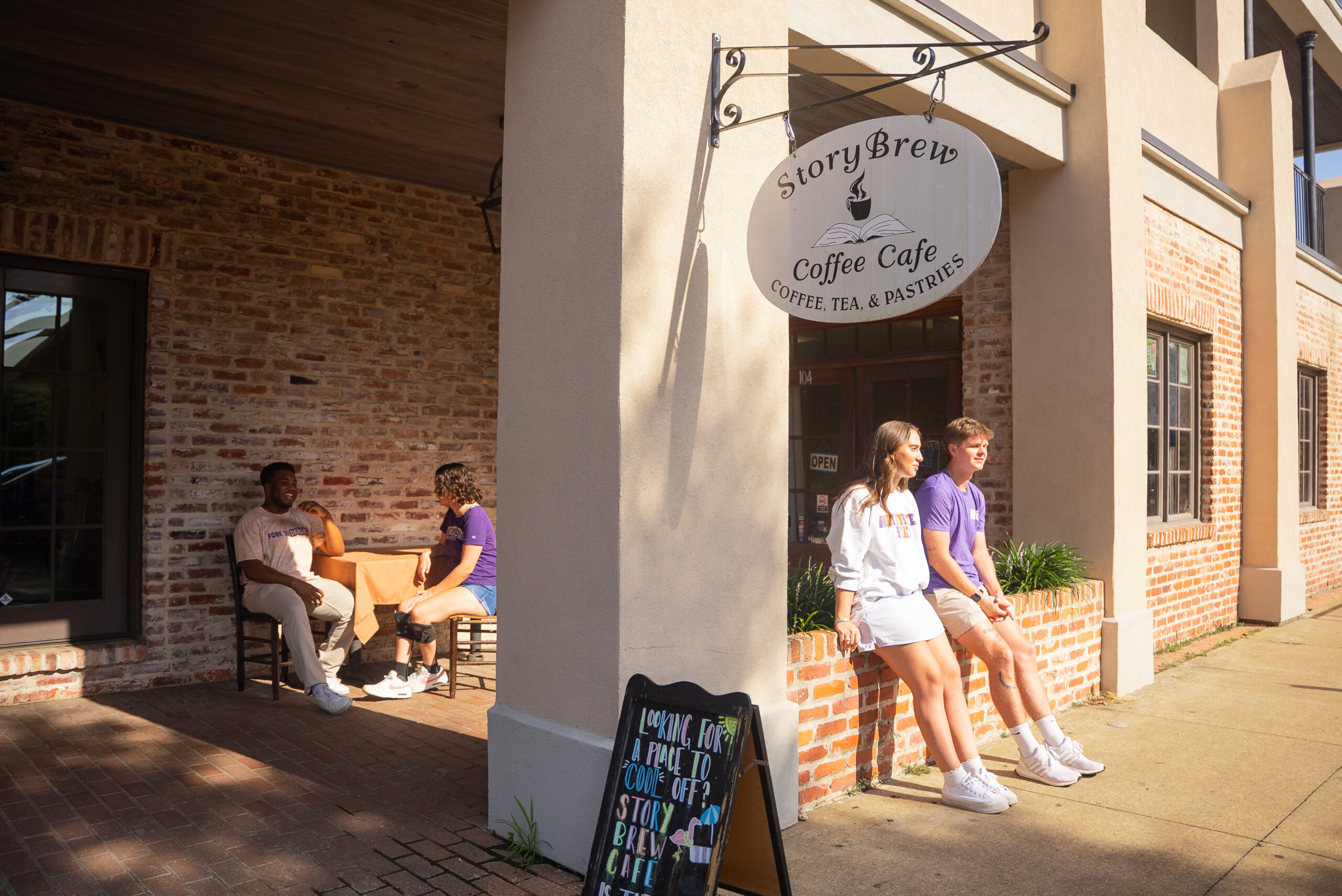 NSU students shopping in Natchitoches