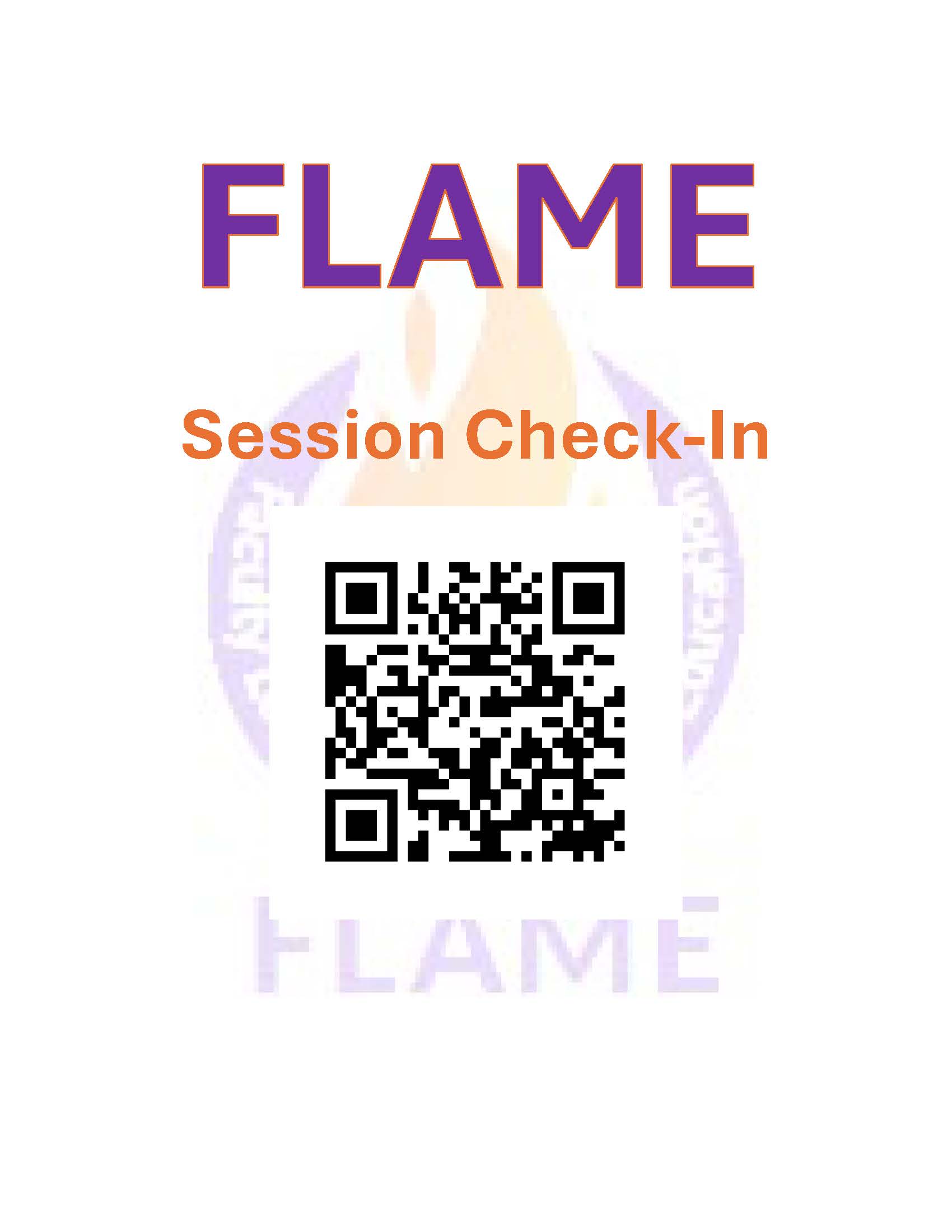 FLAME tutoring check in