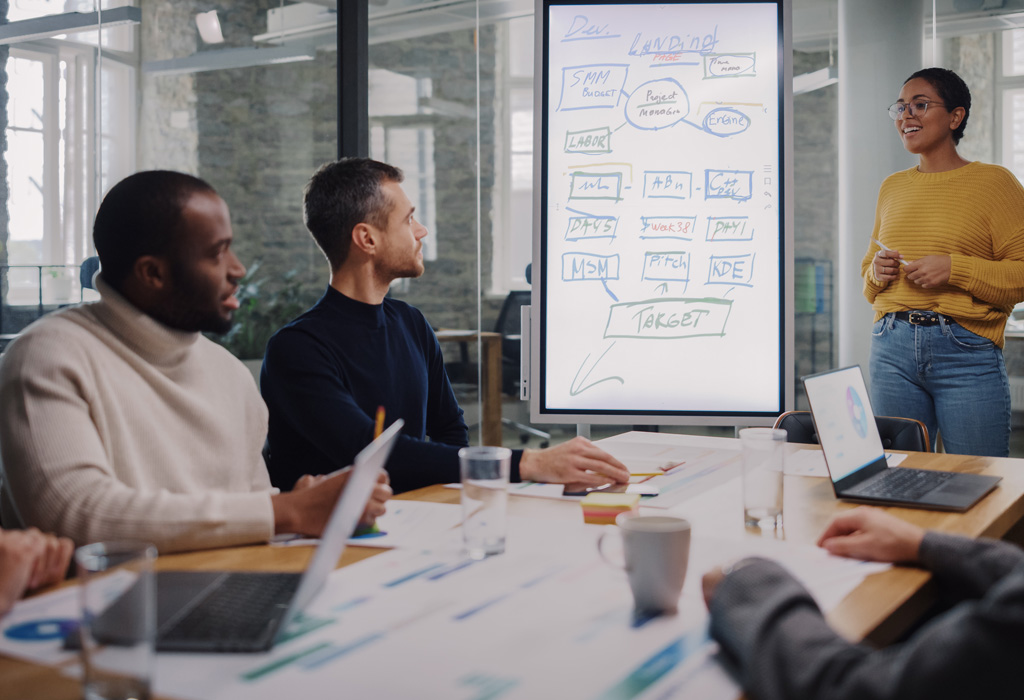 Stock image of business setting