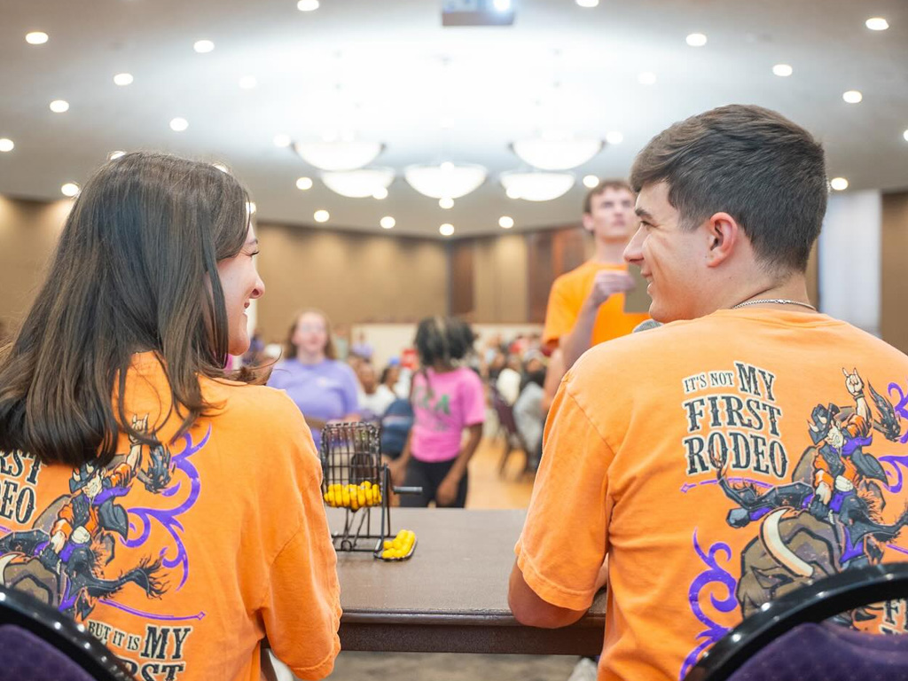 NSU students playing BINGO at Student Union