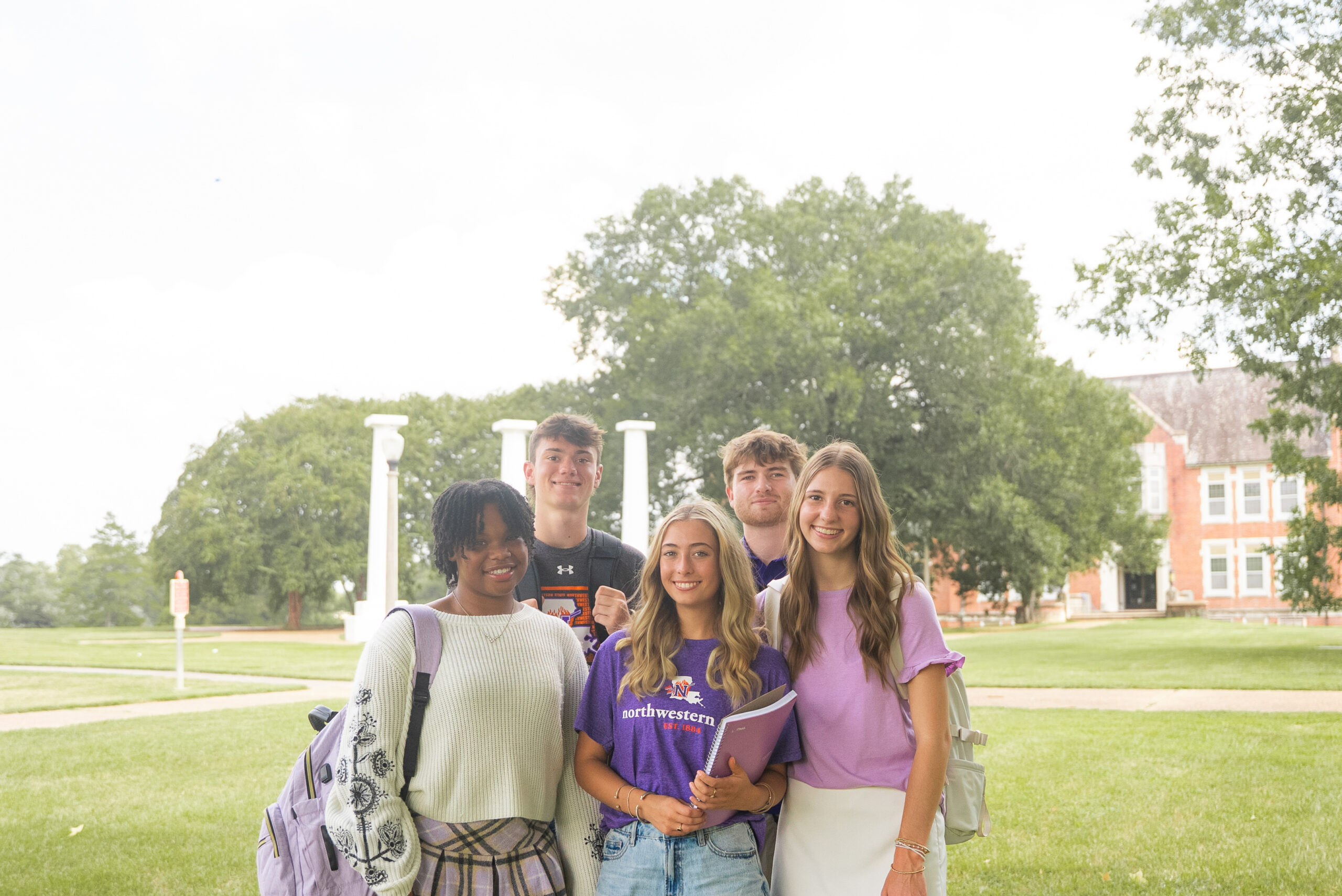 students on NSU's campus