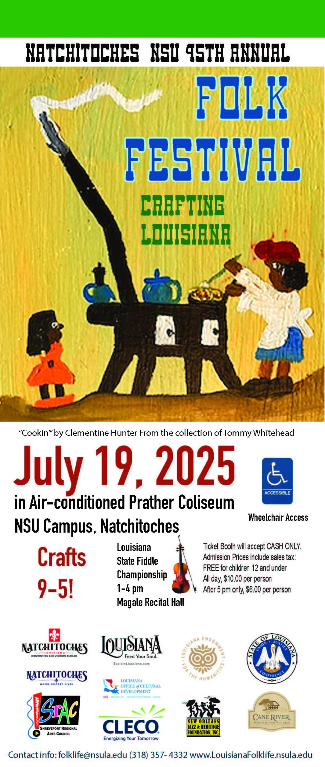 Folk Festival flyer