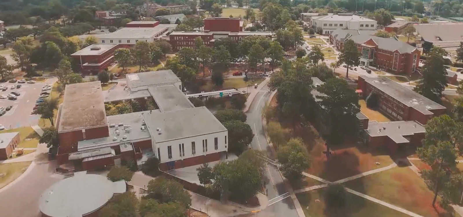 Aerial view of Northwestern State University, circa 2016.