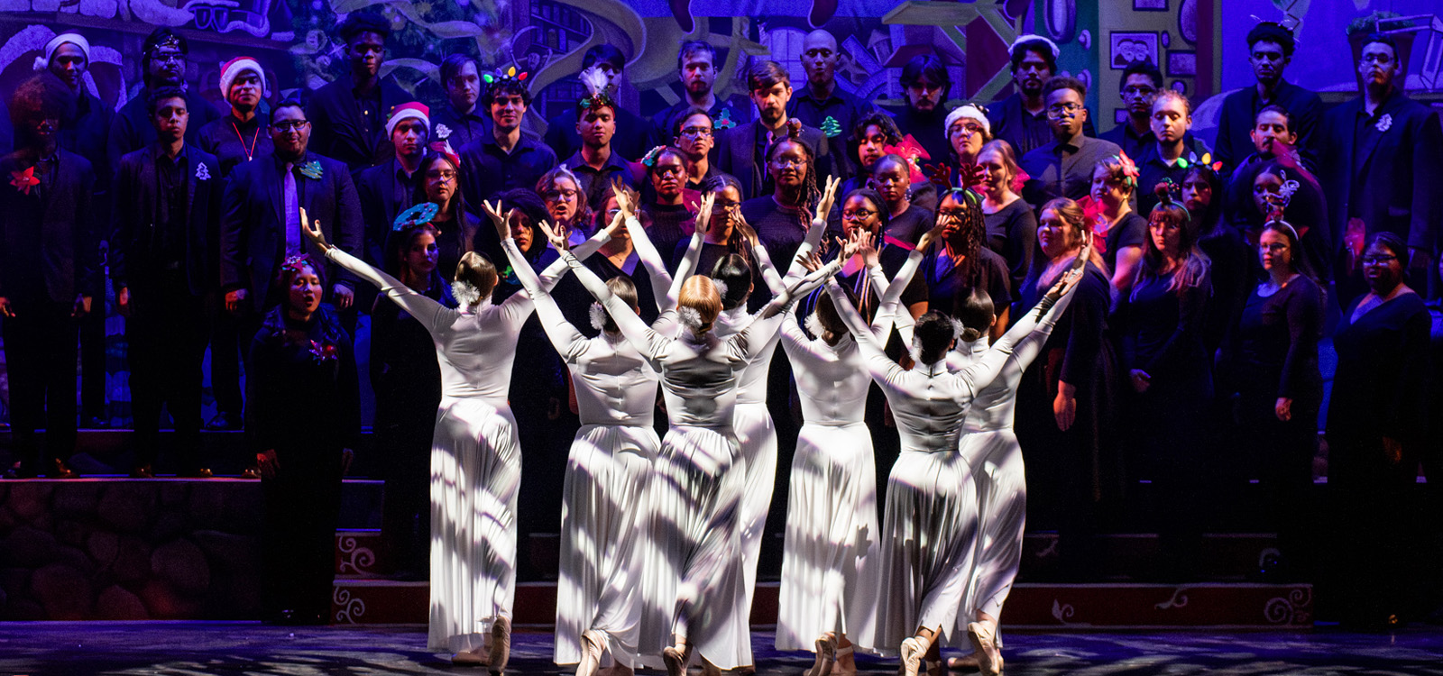 Dancers and Singers perform at NSU's Annual Christmas Gala