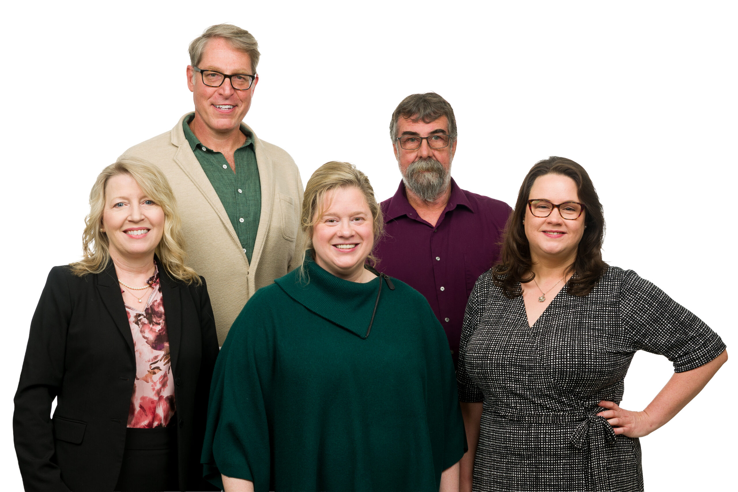 Northwestern State University’s Gallaspy Family College of Education and Human Development will serve as Cenla Mental Health Workforce Accelerator Program regional chair and support 30 master’s level individuals seeking licensure as either Licensed Clinical Social Workers or Licensed Professional Counselors in Central Louisiana. The staff includes, from left, Dr. Susan Campbell, Steven Gruesbeck, Dr. Gerra Perkins, Byron McKinney and Ellen Jenkins.