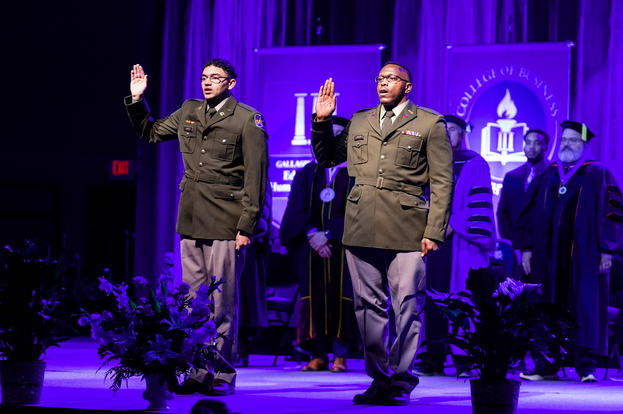 Graduating cadets take Oath of Commission