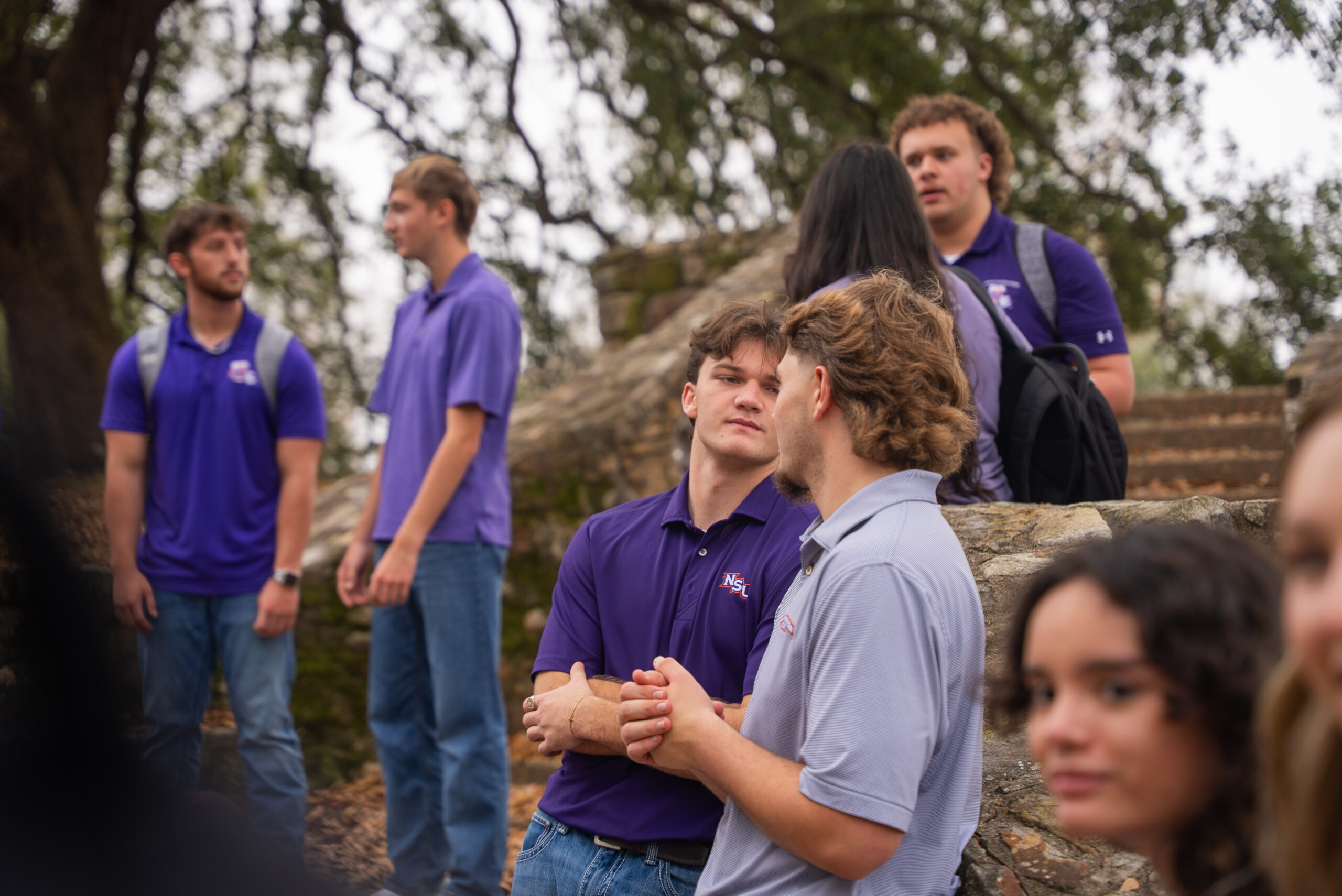 NSU students talking to eachother