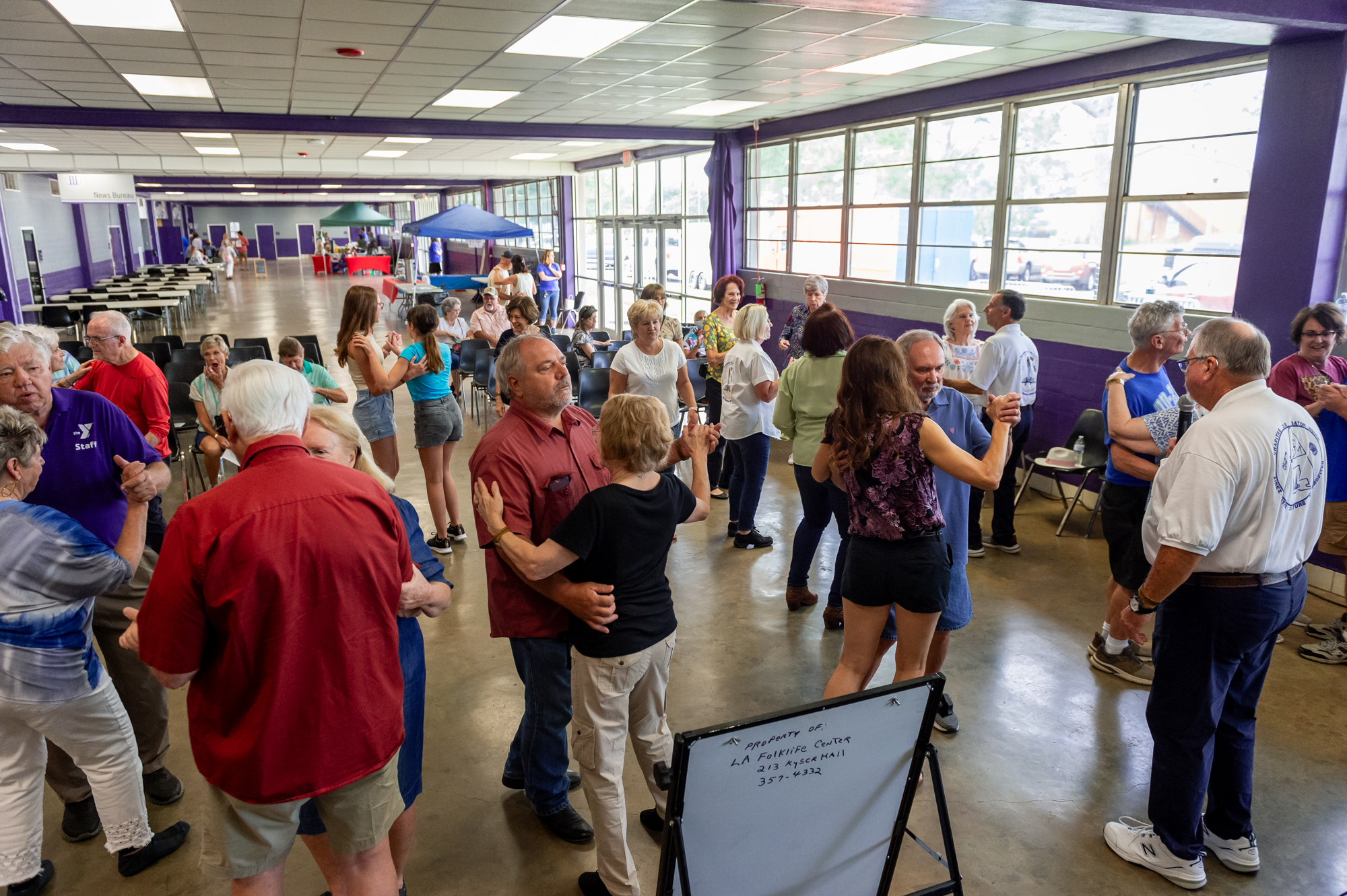 people dancing at the Louisiana Folk Festival