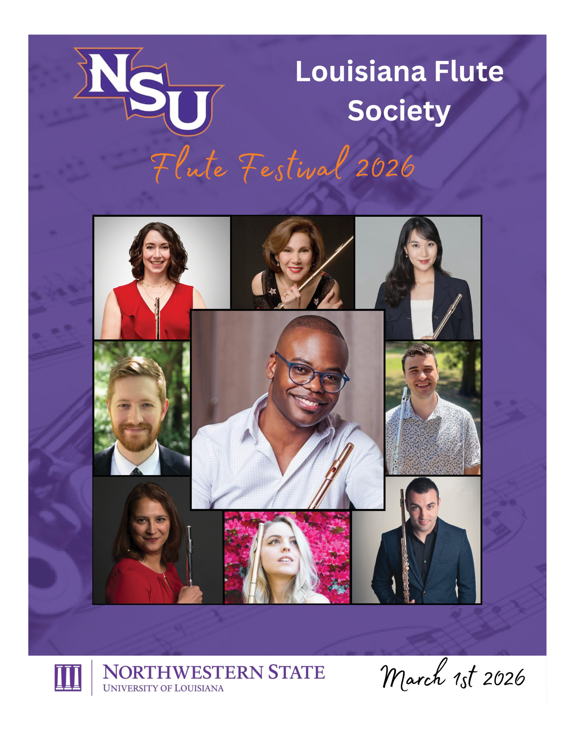 The NSU Flute Festival will be held March 1