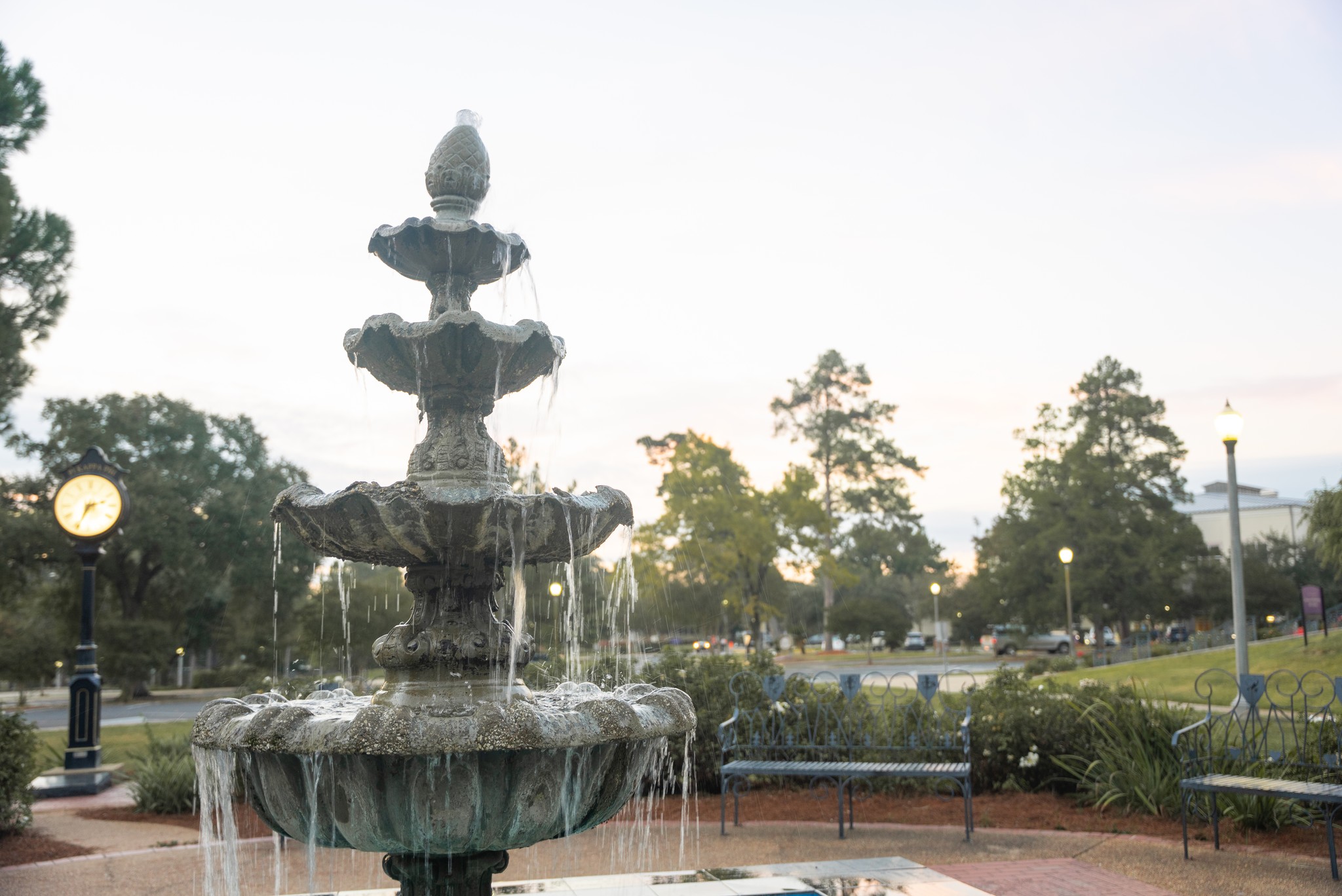 Fountain in the CAPA courtyard